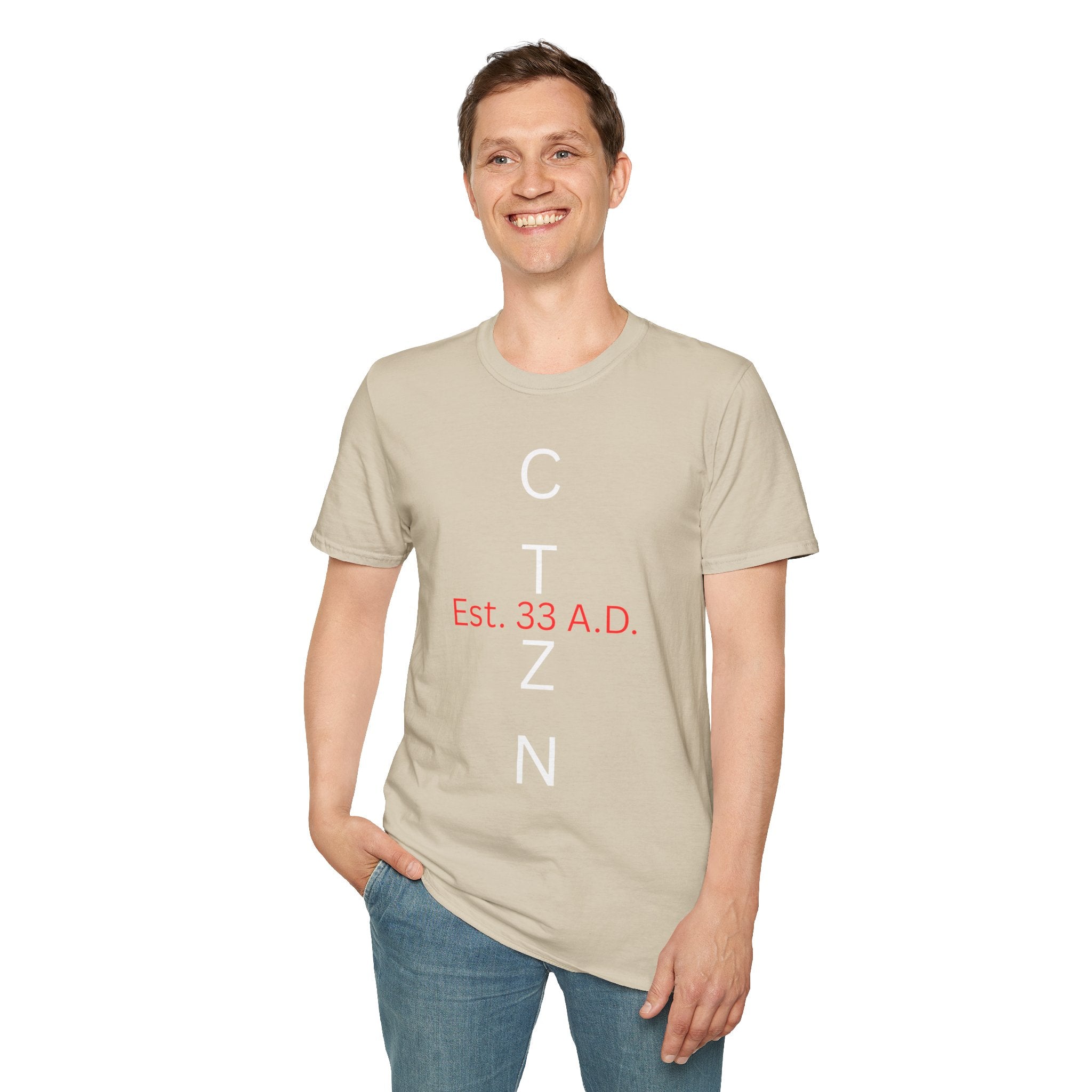 CTZN T-Shirt — CTZN Vertical Logo “Est. 33 A.D.” Graphic Tee