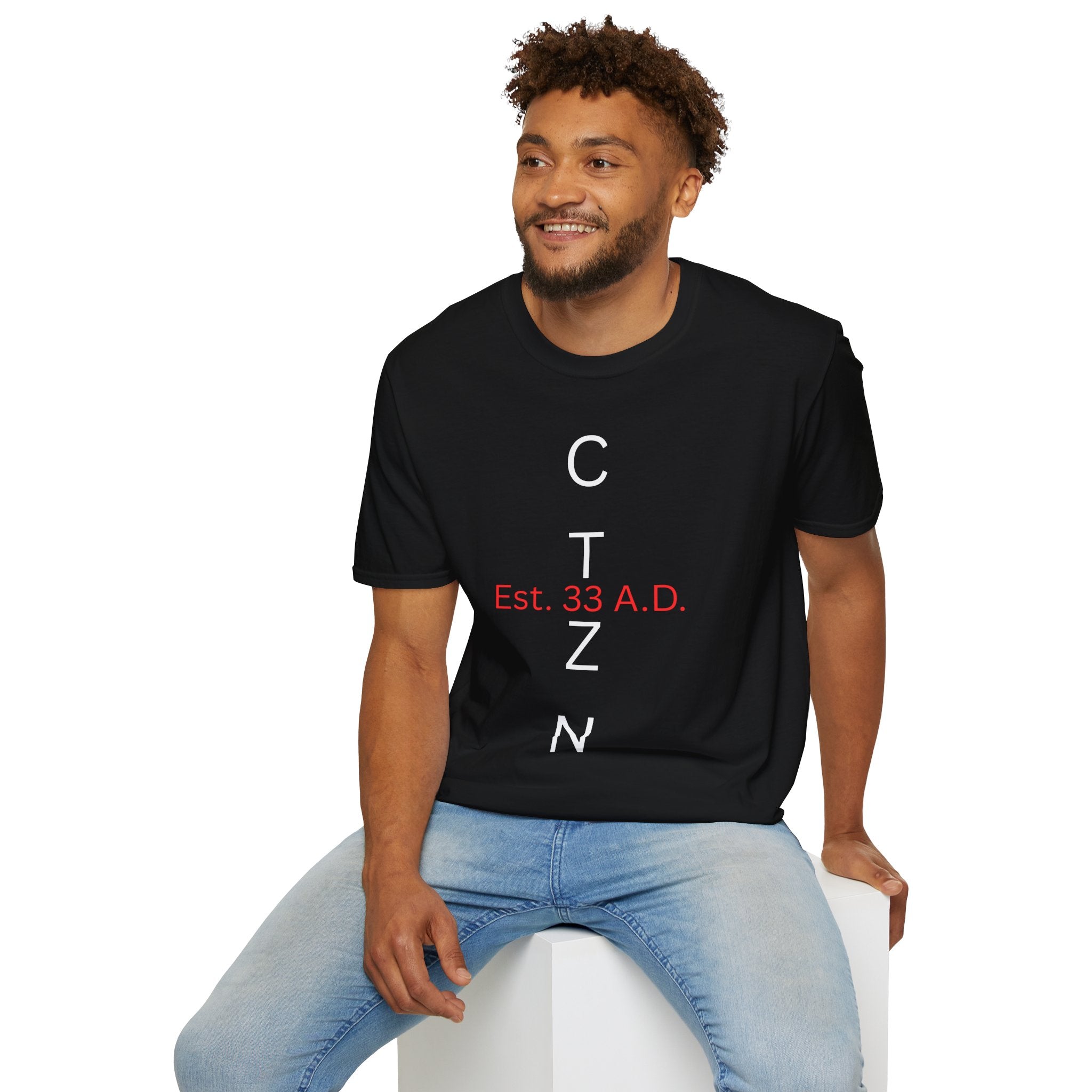 CTZN T-Shirt — CTZN Vertical Logo “Est. 33 A.D.” Graphic Tee