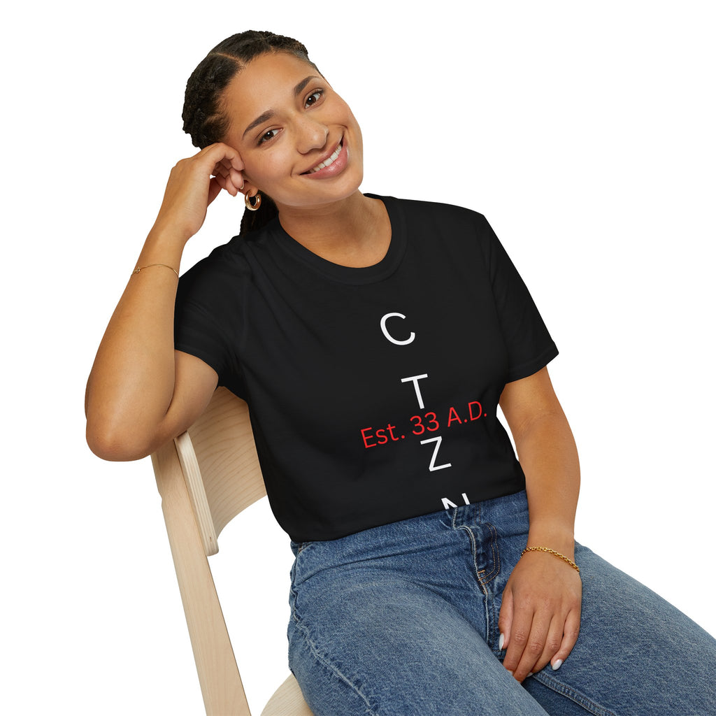 CTZN T-Shirt — CTZN Vertical Logo “Est. 33 A.D.” Graphic Tee