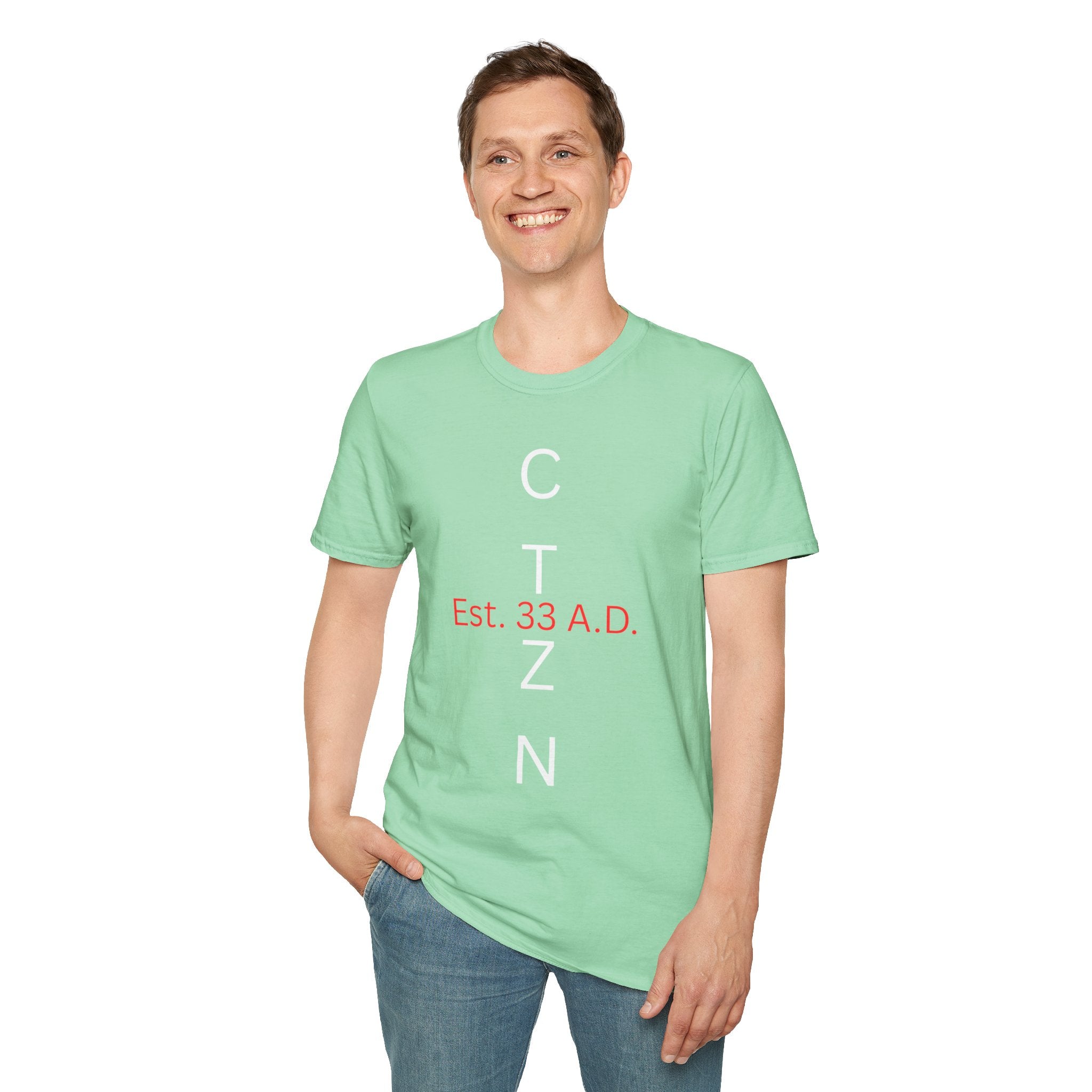 CTZN T-Shirt — CTZN Vertical Logo “Est. 33 A.D.” Graphic Tee
