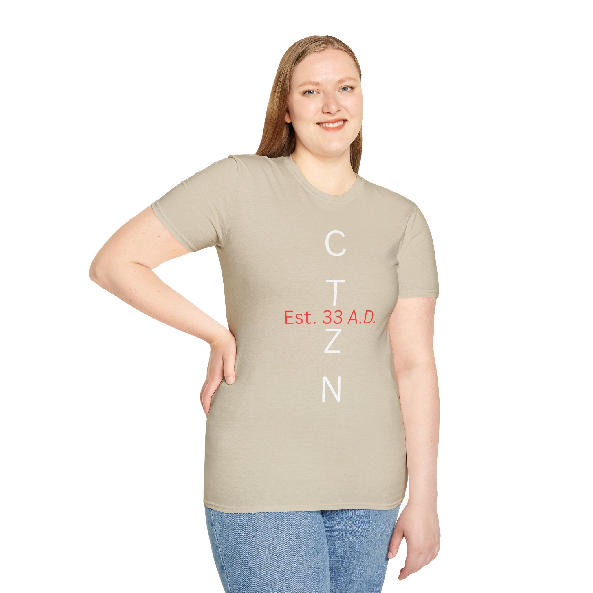 CTZN T-Shirt — CTZN Vertical Logo “Est. 33 A.D.” Graphic Tee