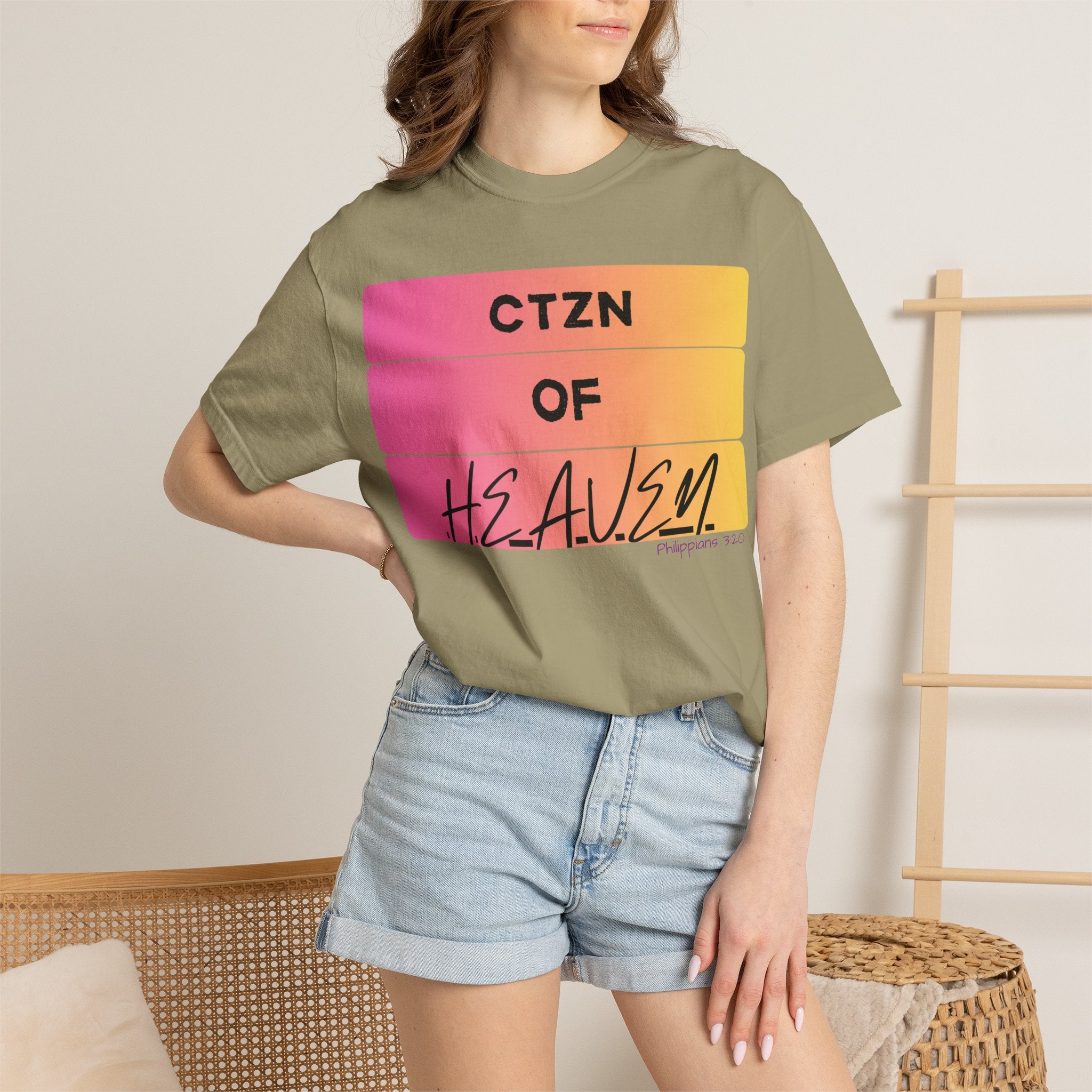 CTZN of Heaven Graphic T-Shirt — Sunset Gradient Faith Tee