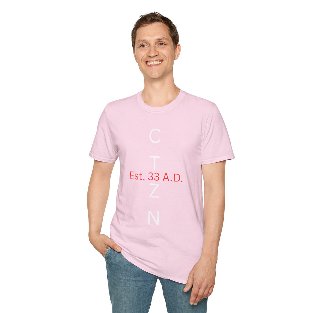 CTZN T-Shirt — CTZN Vertical Logo “Est. 33 A.D.” Graphic Tee