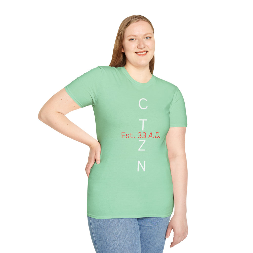 CTZN T-Shirt — CTZN Vertical Logo “Est. 33 A.D.” Graphic Tee