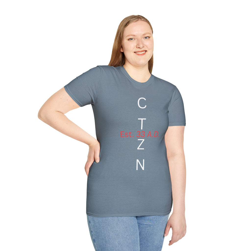 CTZN T-Shirt — CTZN Vertical Logo “Est. 33 A.D.” Graphic Tee