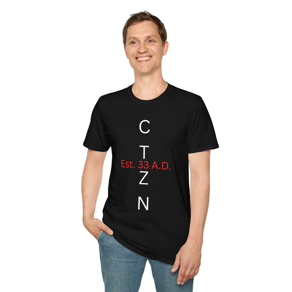 CTZN T-Shirt — CTZN Vertical Logo “Est. 33 A.D.” Graphic Tee