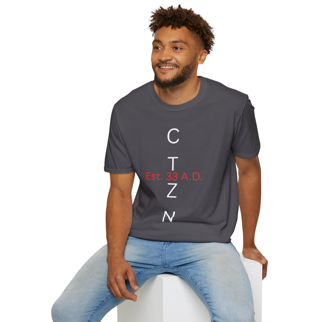 CTZN T-Shirt — CTZN Vertical Logo “Est. 33 A.D.” Graphic Tee