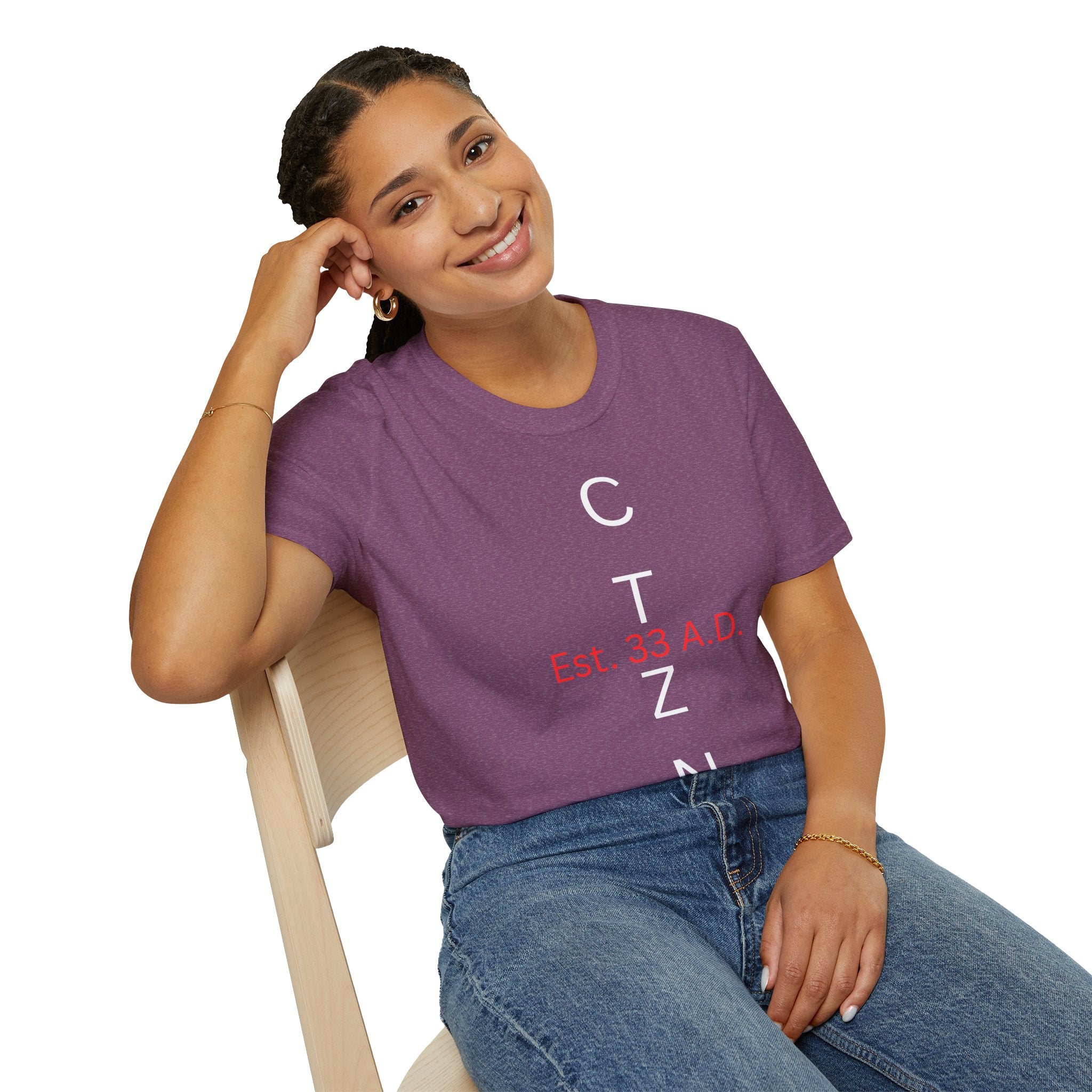 CTZN T-Shirt — CTZN Vertical Logo “Est. 33 A.D.” Graphic Tee