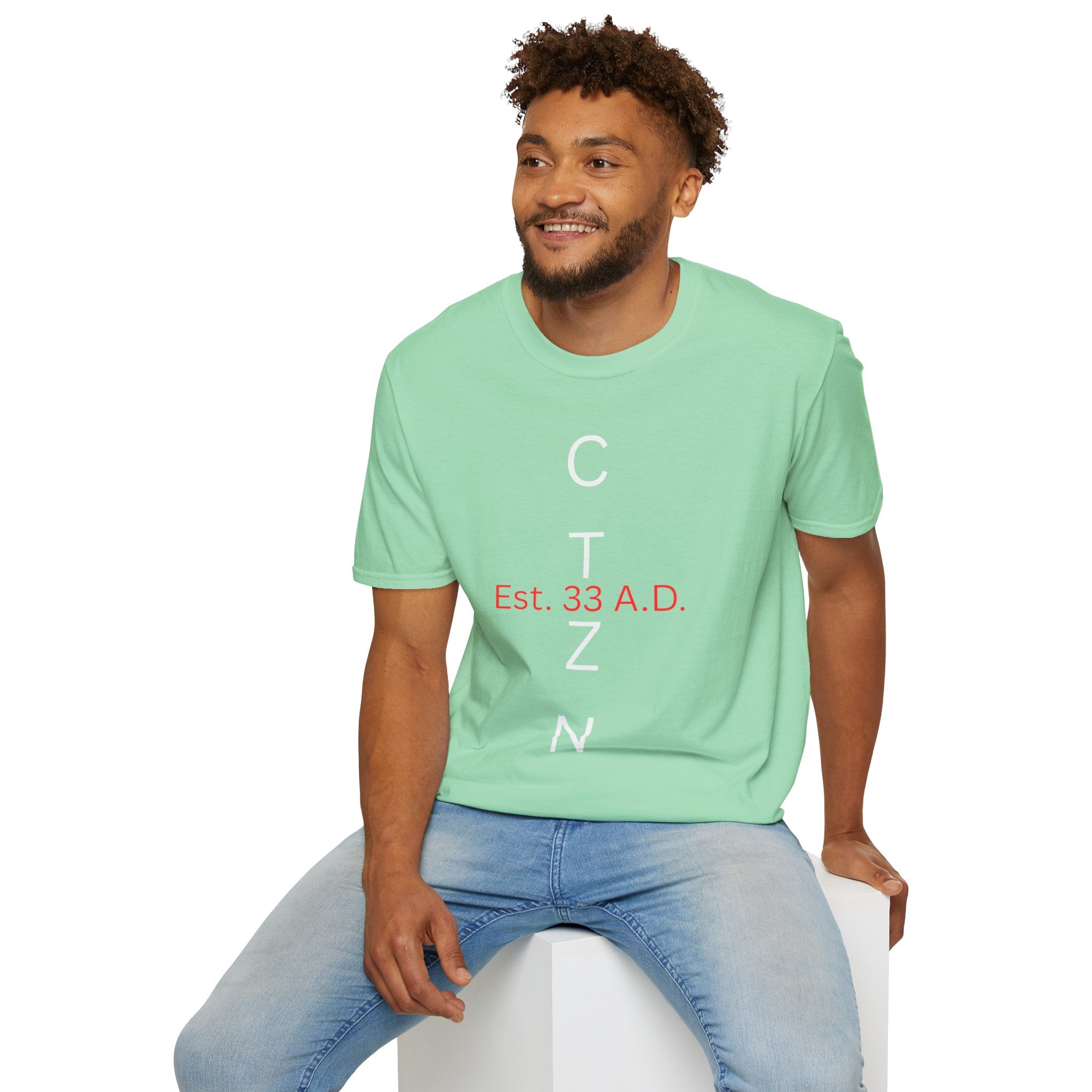 CTZN T-Shirt — CTZN Vertical Logo “Est. 33 A.D.” Graphic Tee