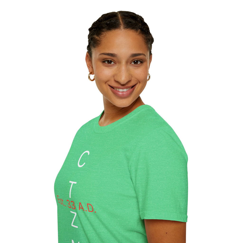 CTZN T-Shirt — CTZN Vertical Logo “Est. 33 A.D.” Graphic Tee