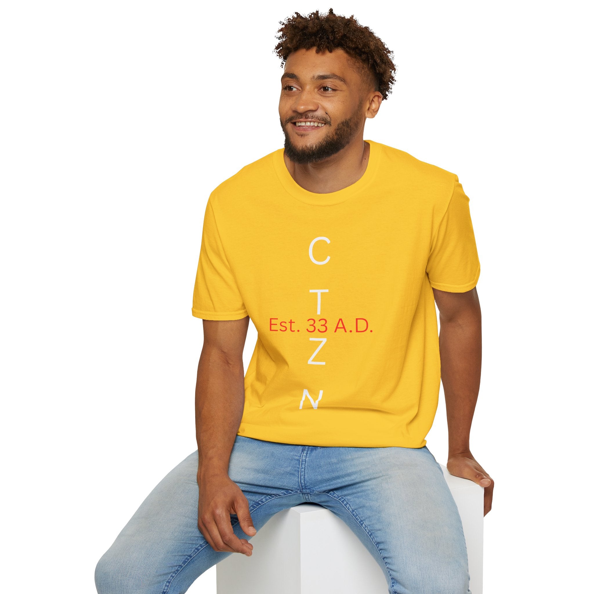 CTZN T-Shirt — CTZN Vertical Logo “Est. 33 A.D.” Graphic Tee
