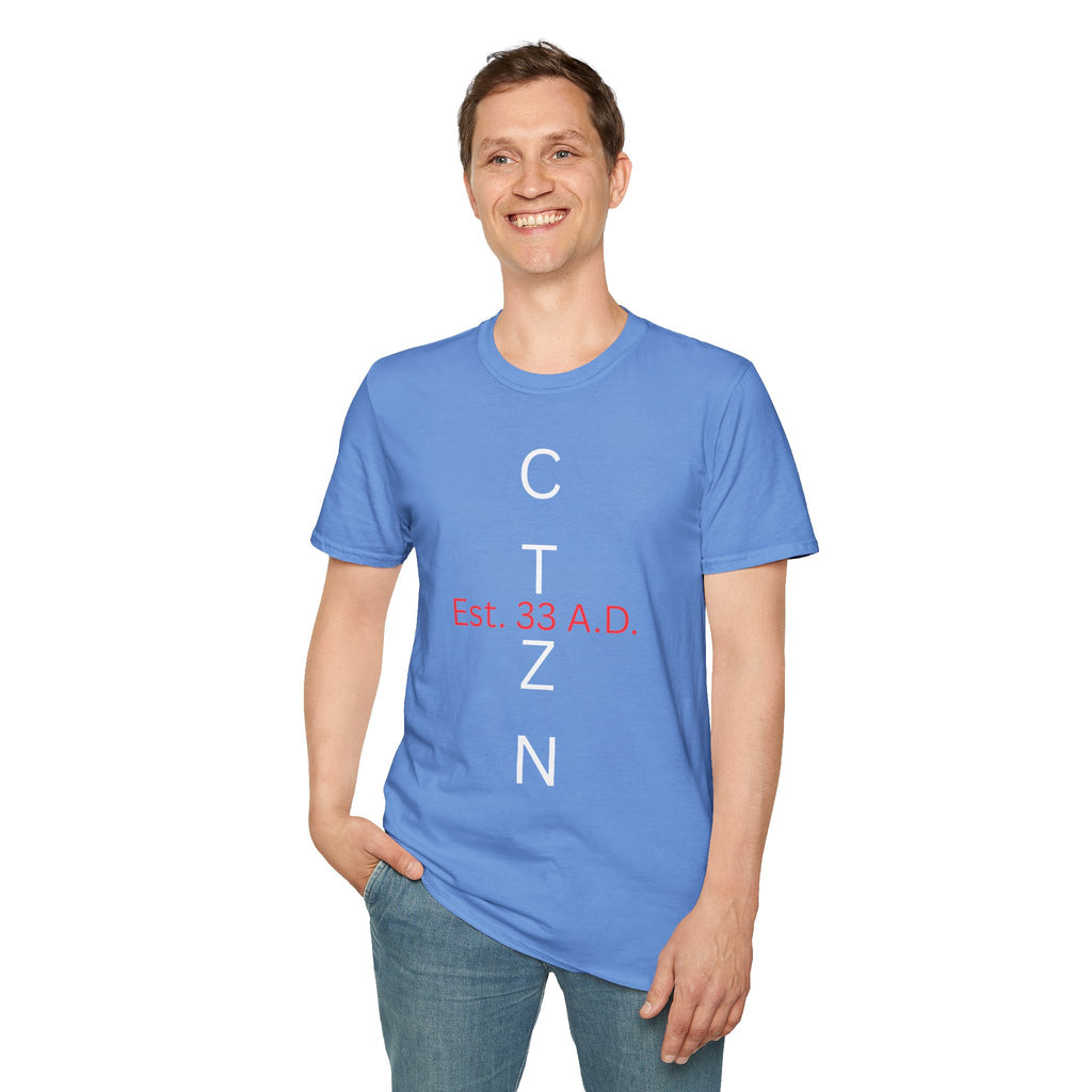 CTZN T-Shirt — CTZN Vertical Logo “Est. 33 A.D.” Graphic Tee