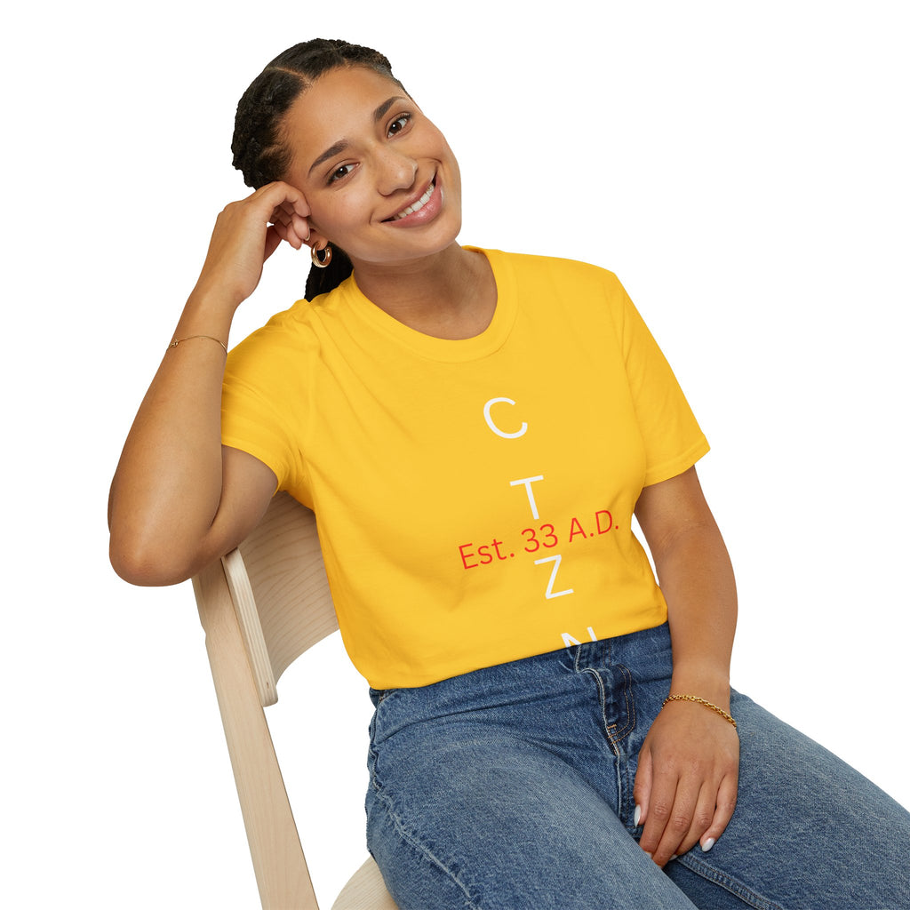 CTZN T-Shirt — CTZN Vertical Logo “Est. 33 A.D.” Graphic Tee