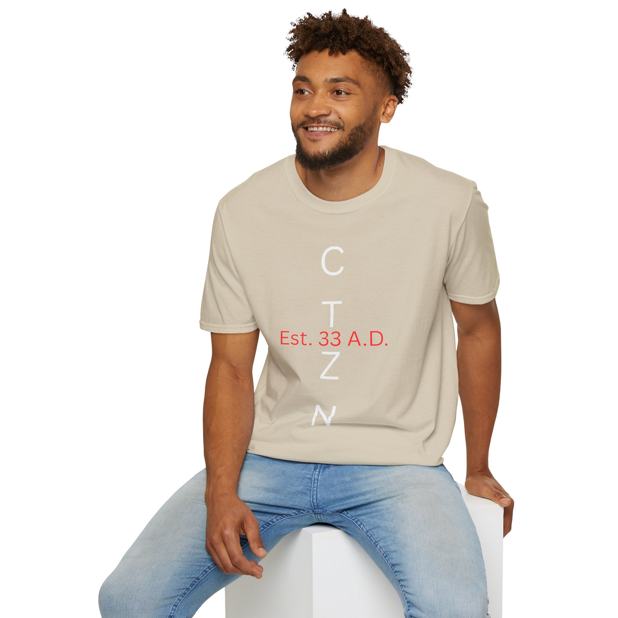 CTZN T-Shirt — CTZN Vertical Logo “Est. 33 A.D.” Graphic Tee