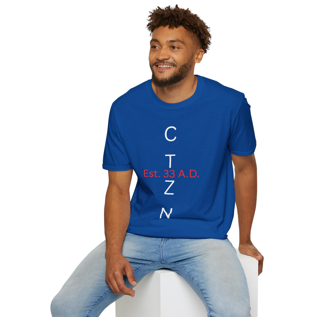 CTZN T-Shirt — CTZN Vertical Logo “Est. 33 A.D.” Graphic Tee