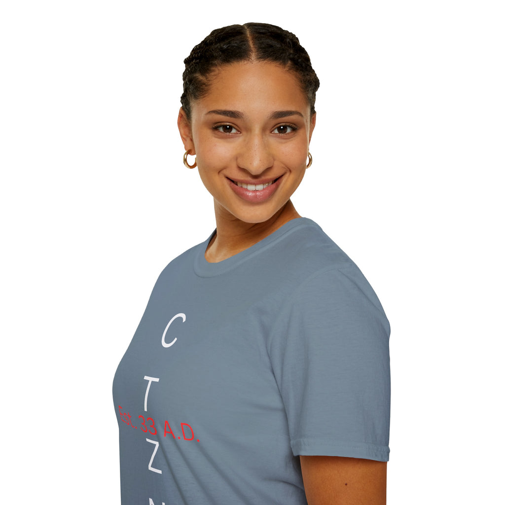 CTZN T-Shirt — CTZN Vertical Logo “Est. 33 A.D.” Graphic Tee