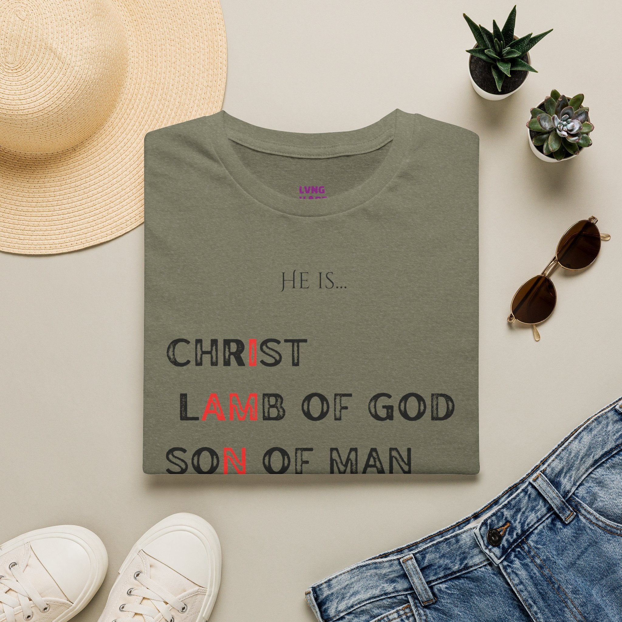 Christian Graphic T‑Shirt — Unisex "He Is... "