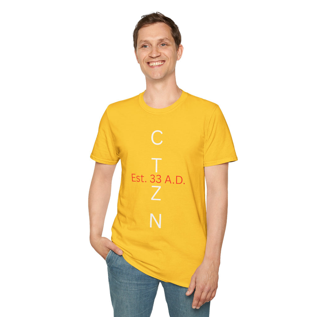 CTZN T-Shirt — CTZN Vertical Logo “Est. 33 A.D.” Graphic Tee