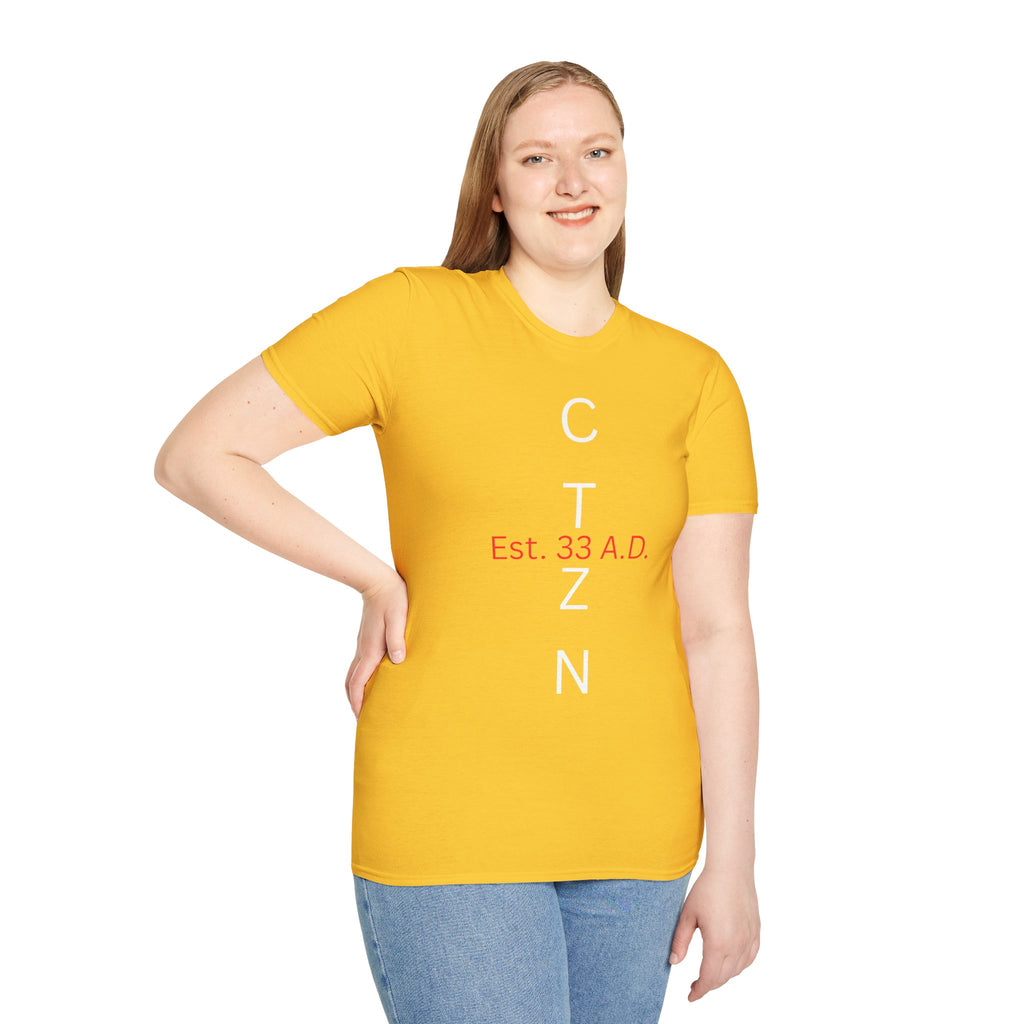 CTZN T-Shirt — CTZN Vertical Logo “Est. 33 A.D.” Graphic Tee
