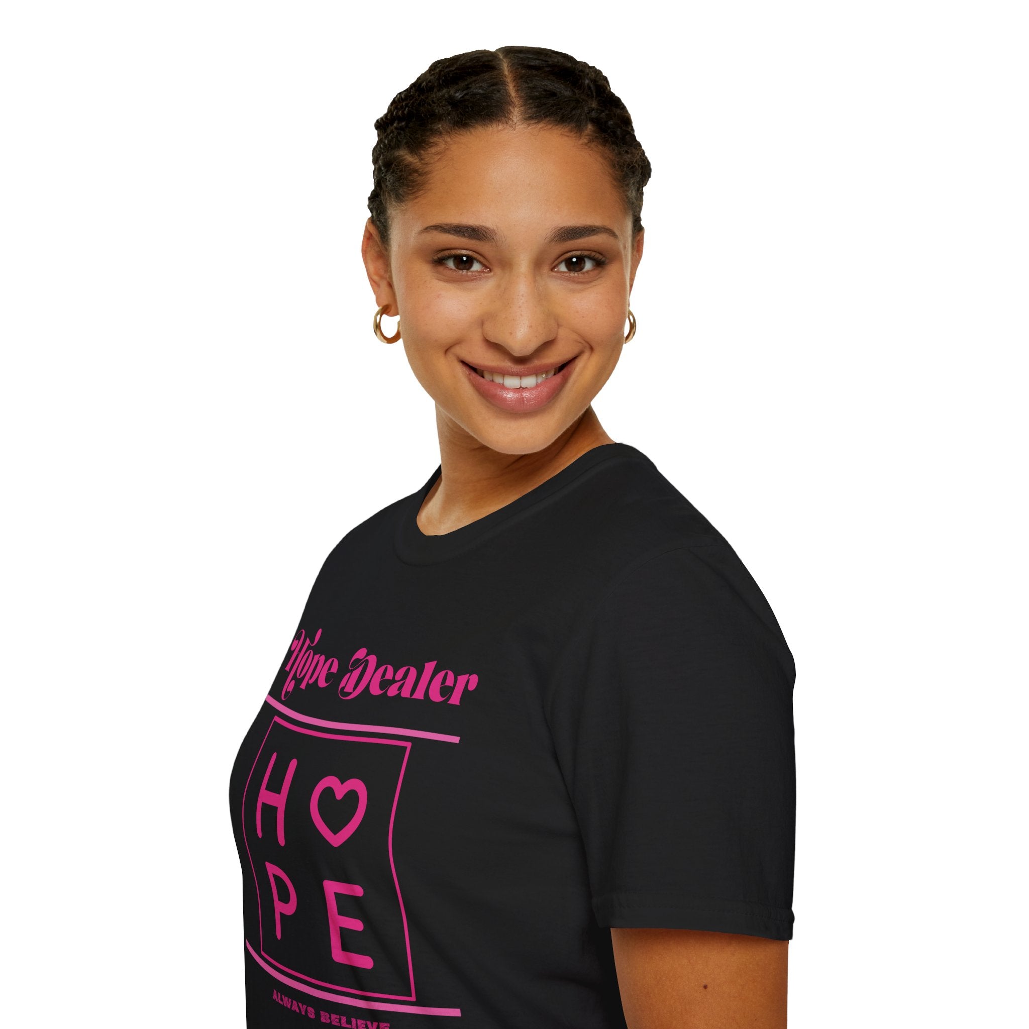Hope Dealer Pink Heart T-Shirt — Inspirational Graphic Tee