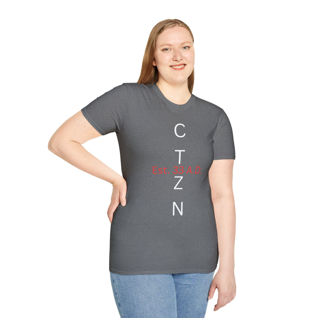 CTZN T-Shirt — CTZN Vertical Logo “Est. 33 A.D.” Graphic Tee