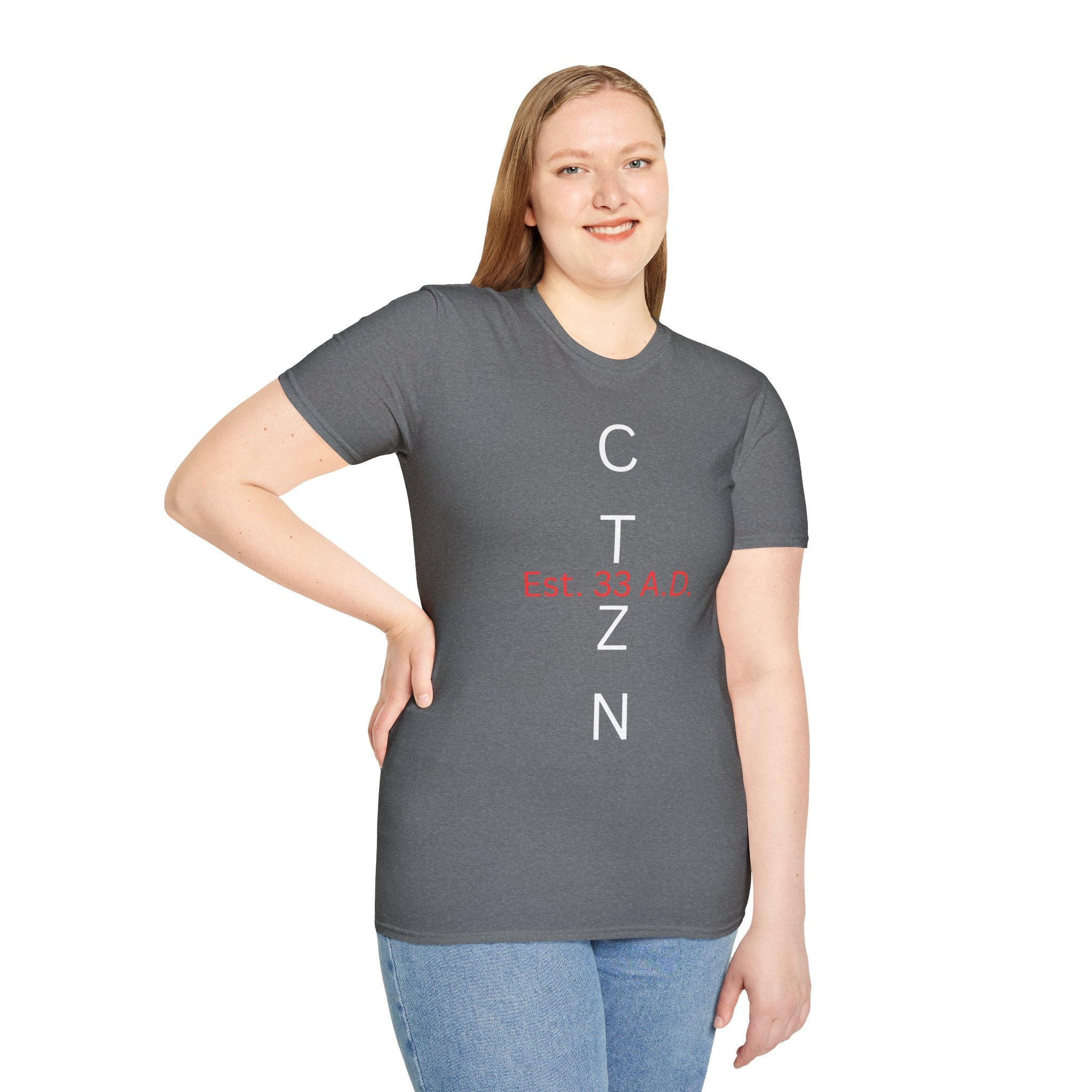 CTZN T-Shirt — CTZN Vertical Logo “Est. 33 A.D.” Graphic Tee