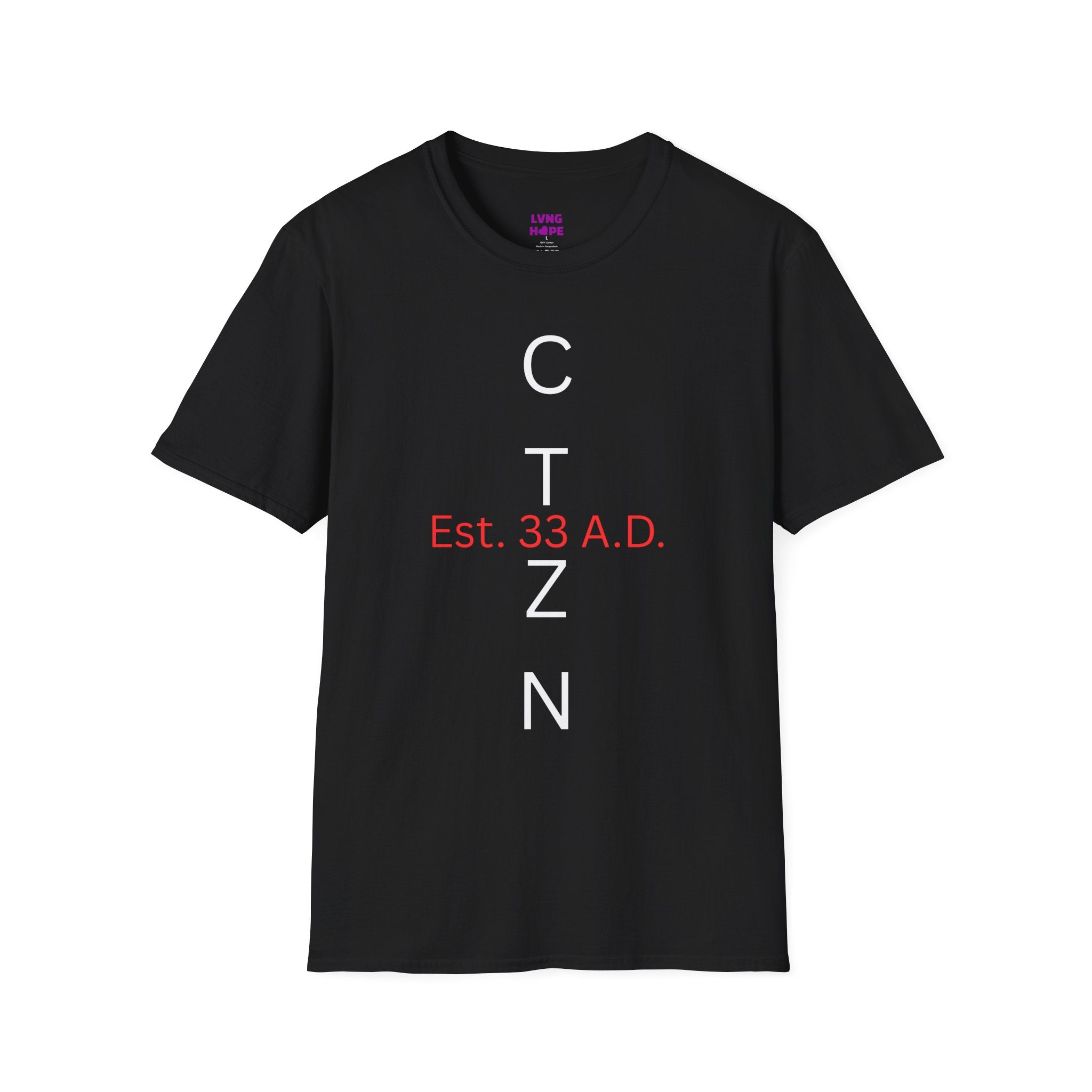 CTZN T-Shirt — CTZN Vertical Logo “Est. 33 A.D.” Graphic Tee
