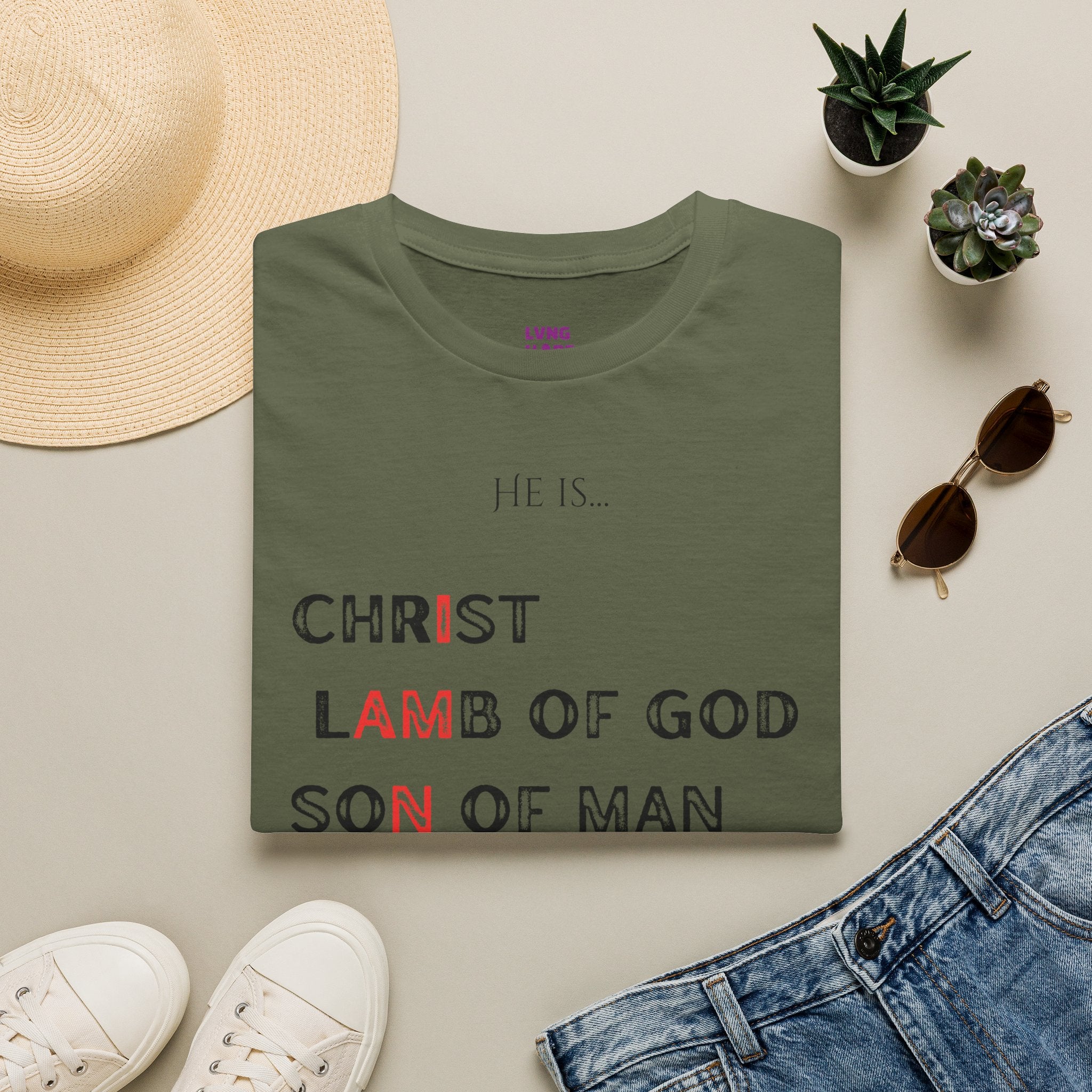 Christian Graphic T‑Shirt — Unisex "He Is... "
