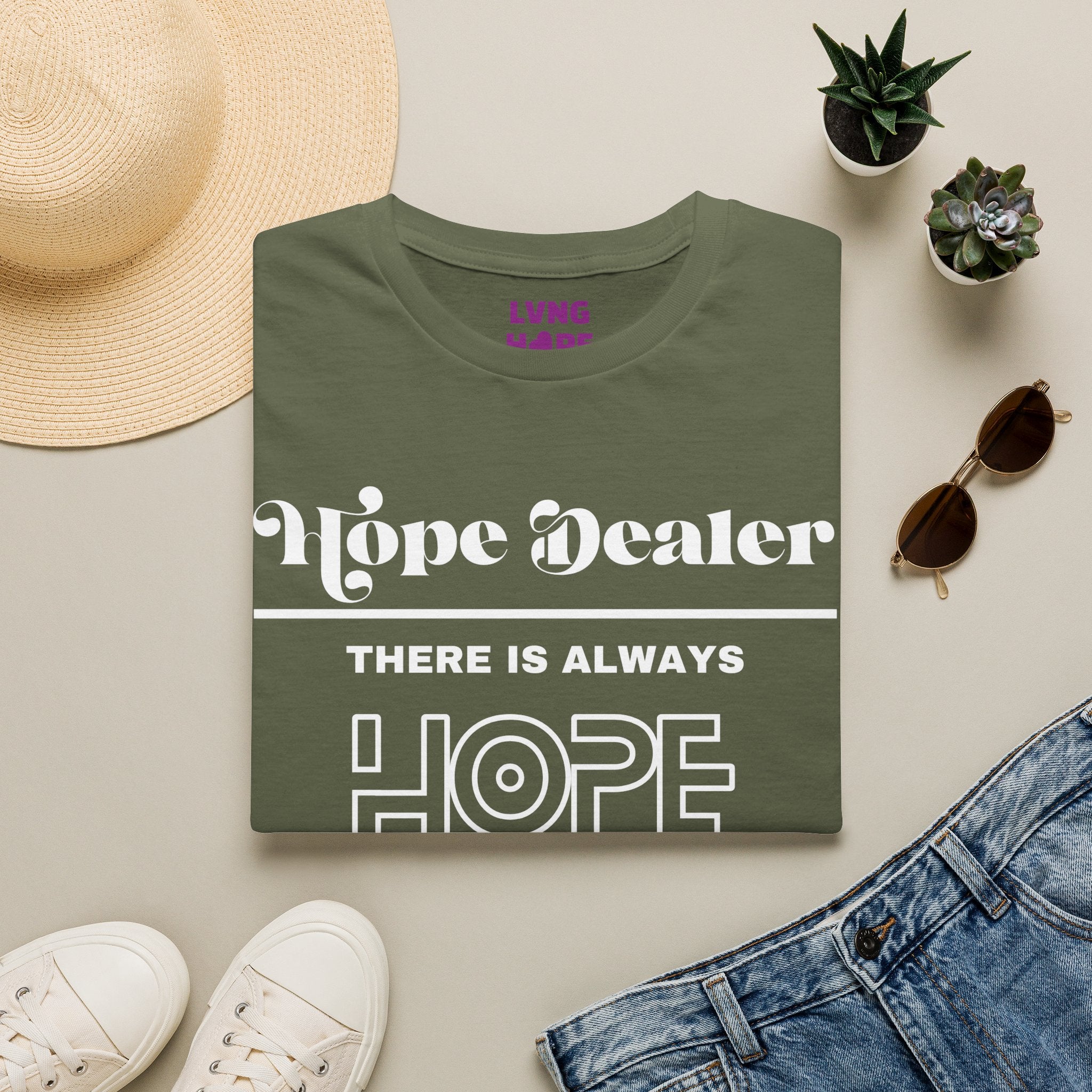 Hope Dealer T-Shirt — Unisex “There Is Always Hope” Inspirational Graphic T-Shirt