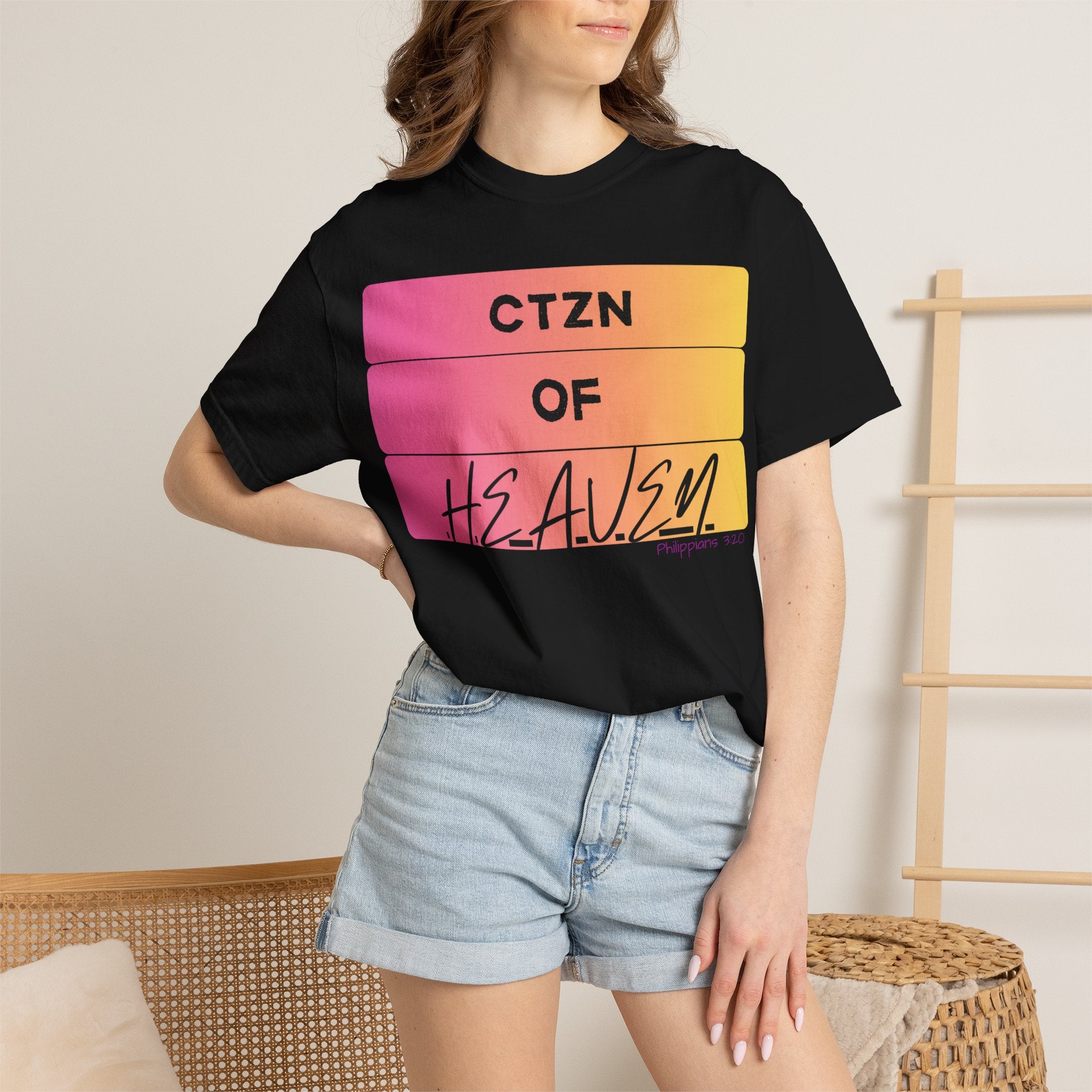 CTZN of Heaven Graphic T-Shirt — Sunset Gradient Faith Tee