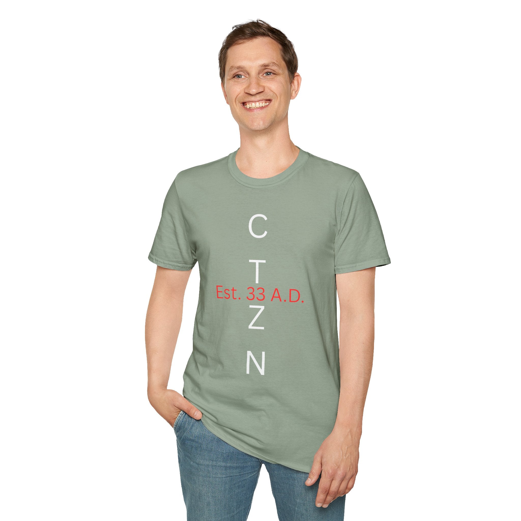 CTZN T-Shirt — CTZN Vertical Logo “Est. 33 A.D.” Graphic Tee