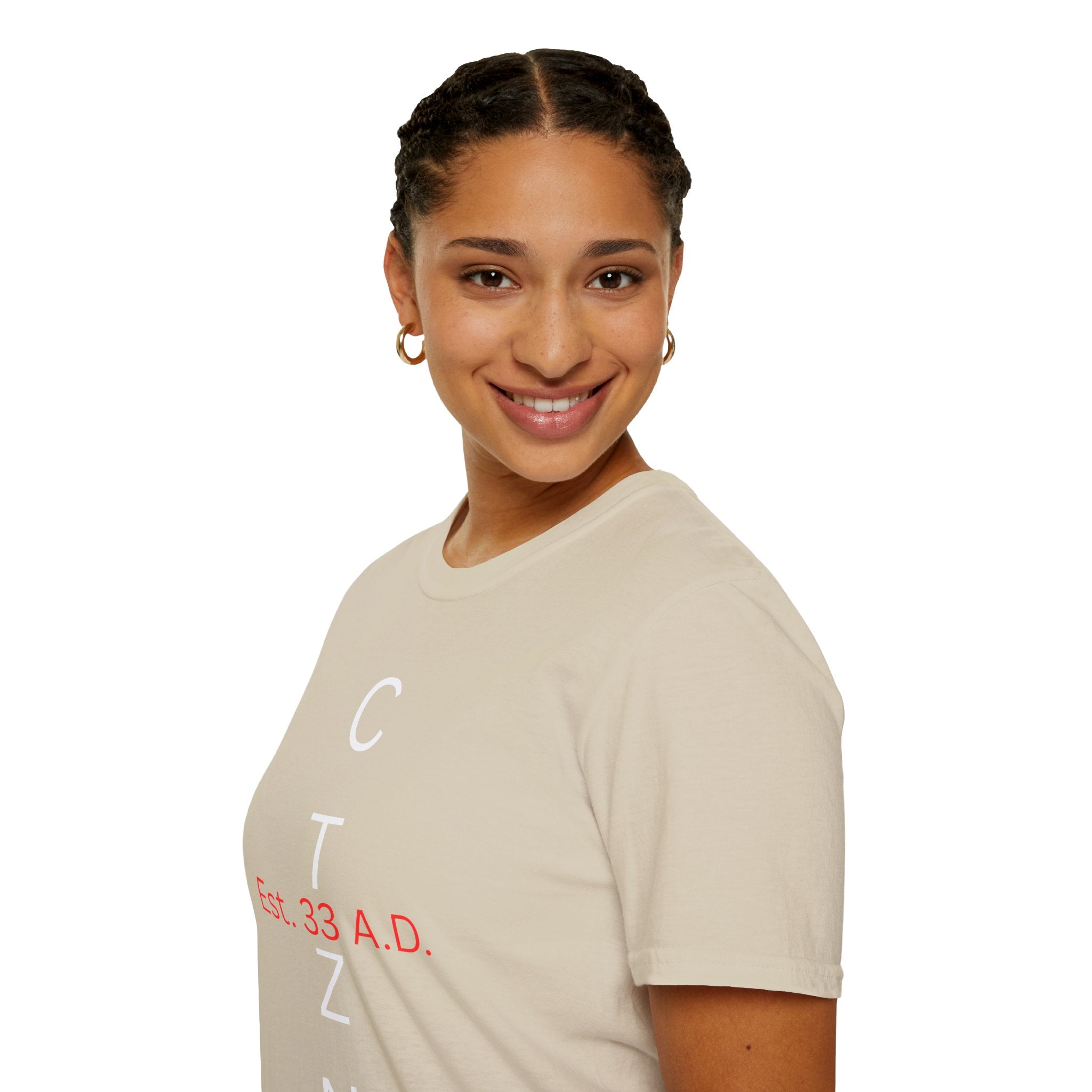 CTZN T-Shirt — CTZN Vertical Logo “Est. 33 A.D.” Graphic Tee