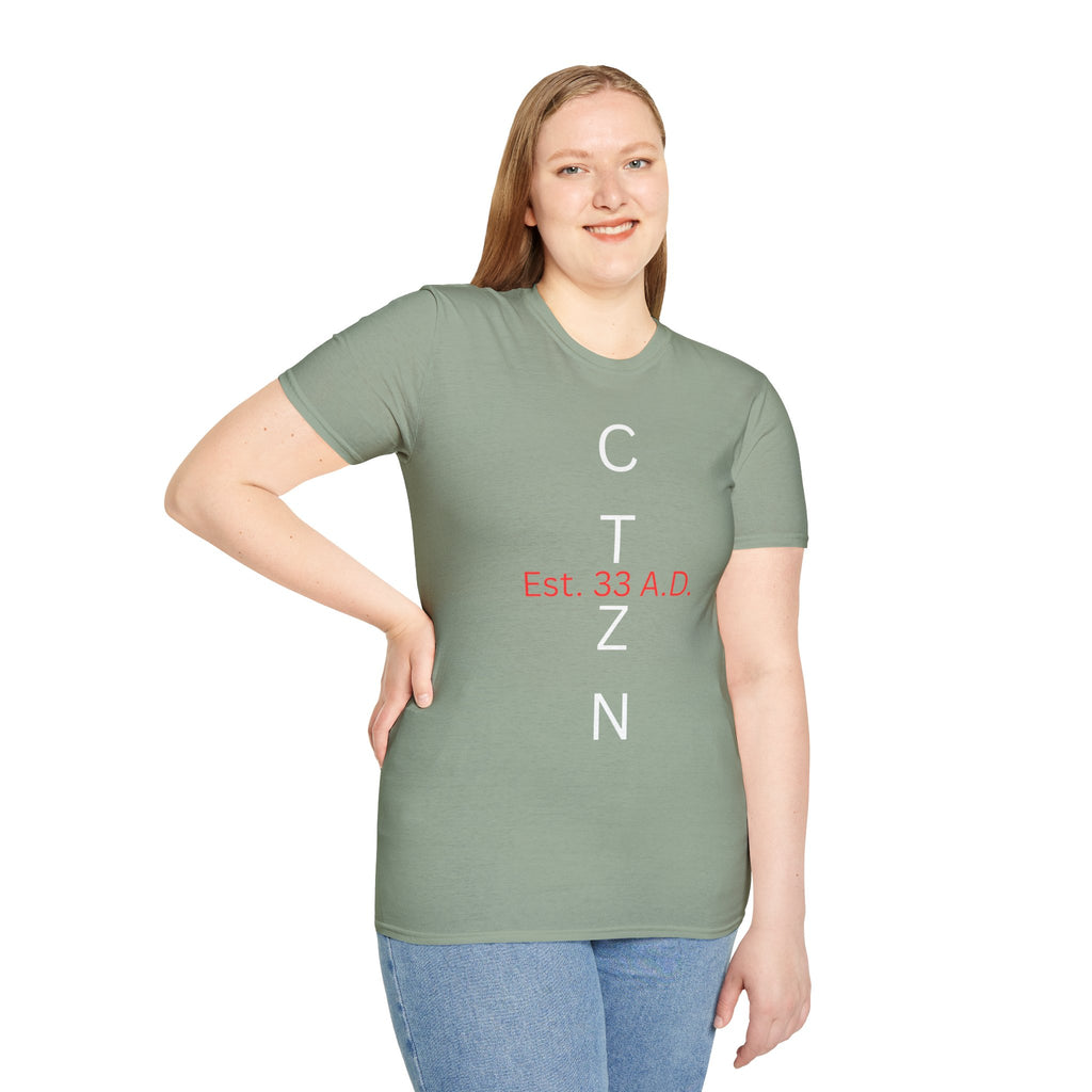 CTZN T-Shirt — CTZN Vertical Logo “Est. 33 A.D.” Graphic Tee