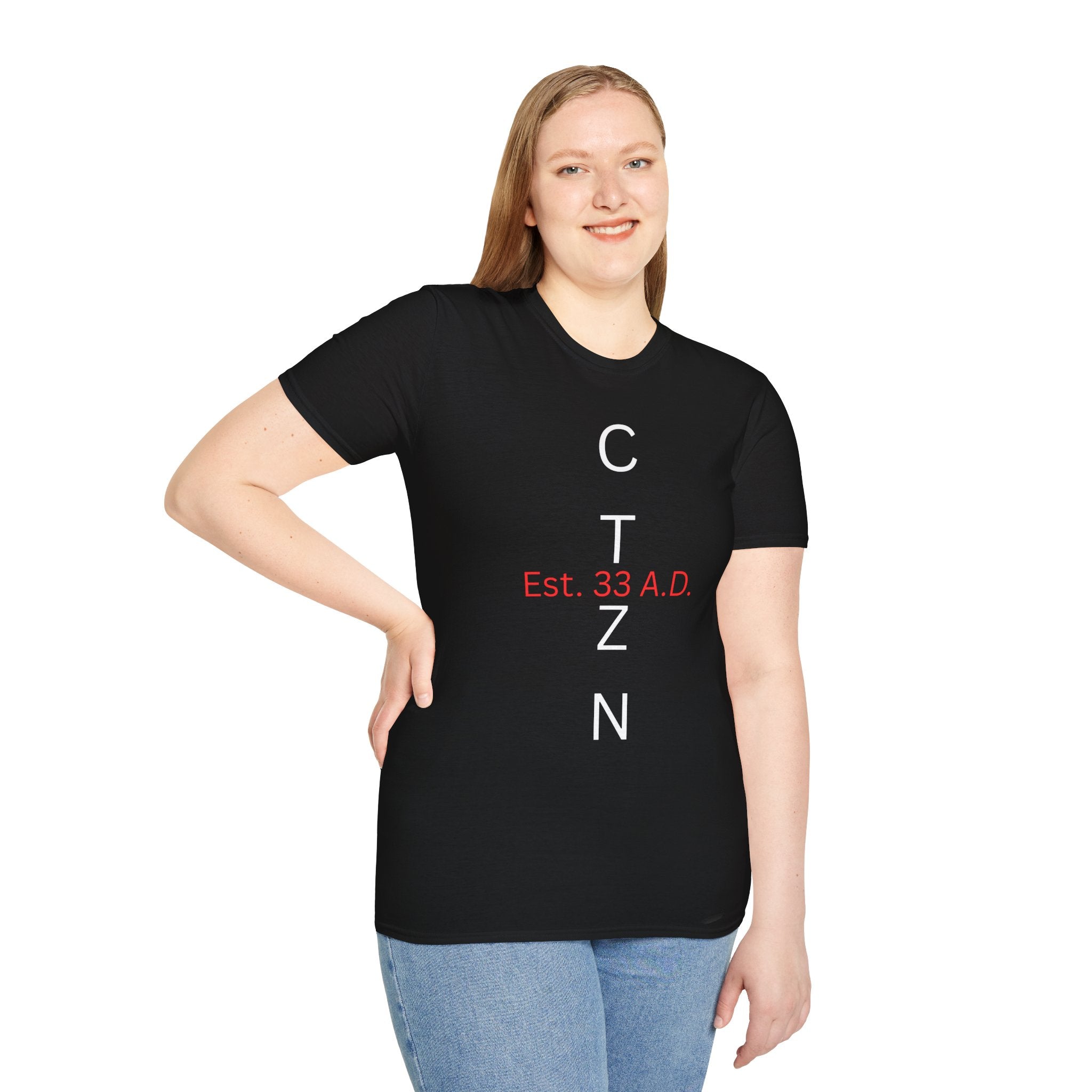 CTZN T-Shirt — CTZN Vertical Logo “Est. 33 A.D.” Graphic Tee
