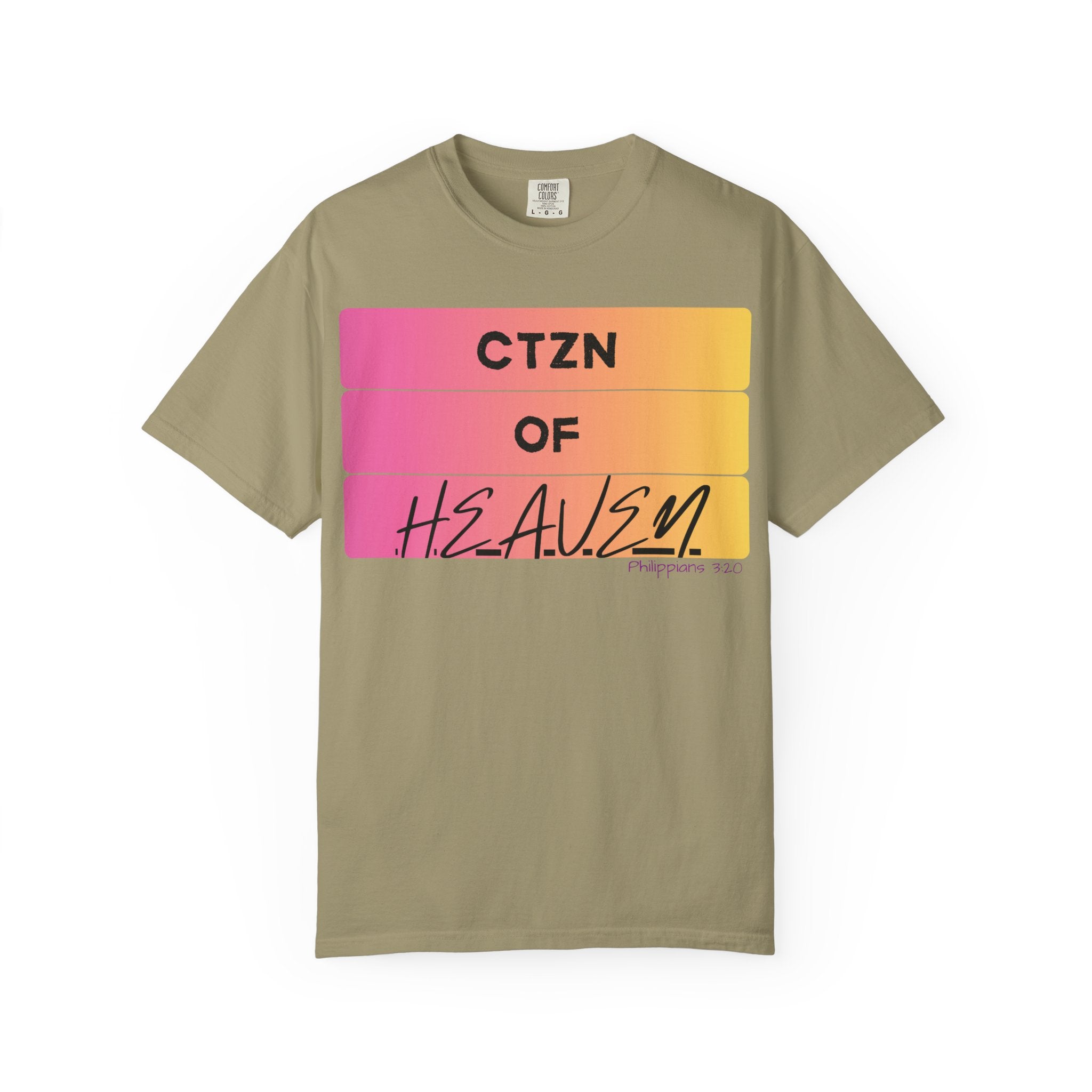 CTZN of Heaven Graphic T-Shirt — Sunset Gradient Faith Tee