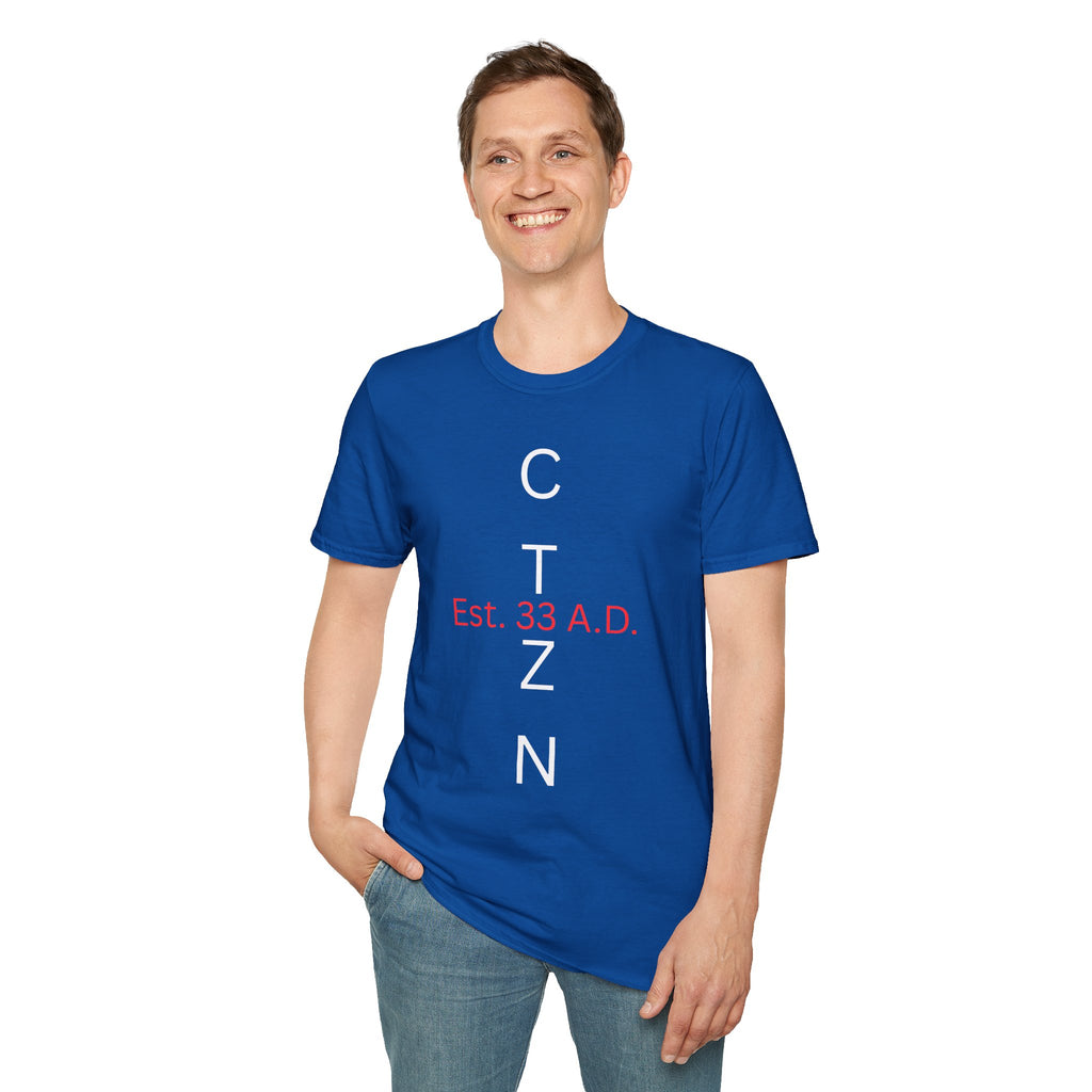 CTZN T-Shirt — CTZN Vertical Logo “Est. 33 A.D.” Graphic Tee