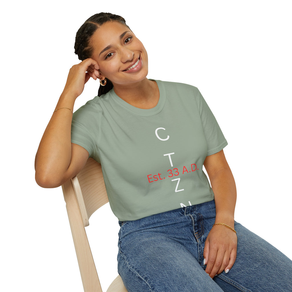 CTZN T-Shirt — CTZN Vertical Logo “Est. 33 A.D.” Graphic Tee