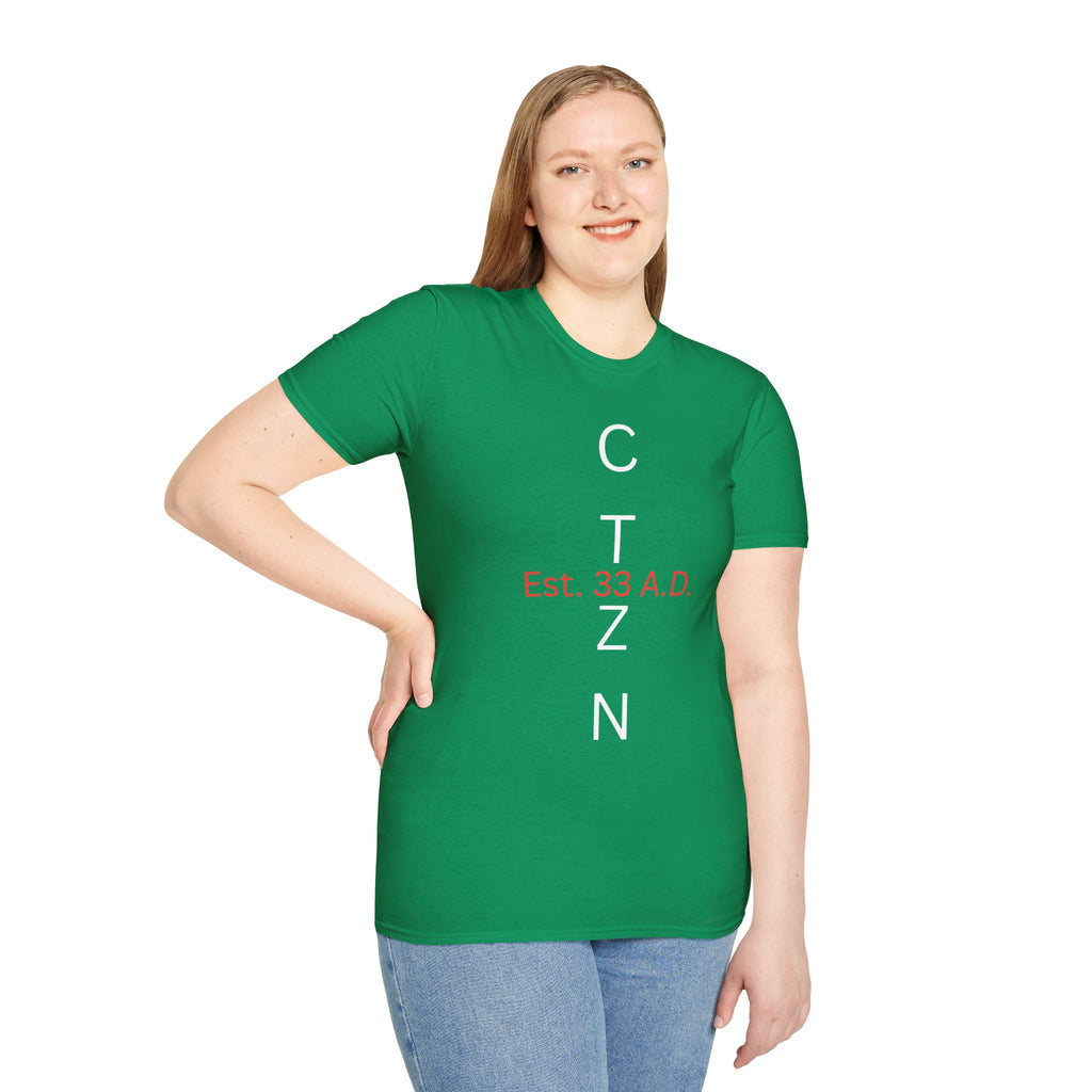 CTZN T-Shirt — CTZN Vertical Logo “Est. 33 A.D.” Graphic Tee