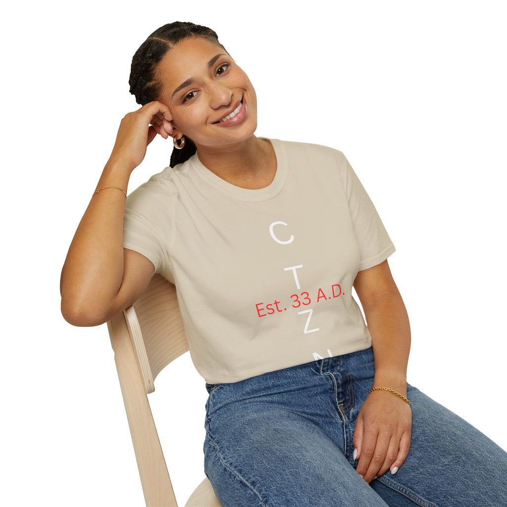 CTZN T-Shirt — CTZN Vertical Logo “Est. 33 A.D.” Graphic Tee