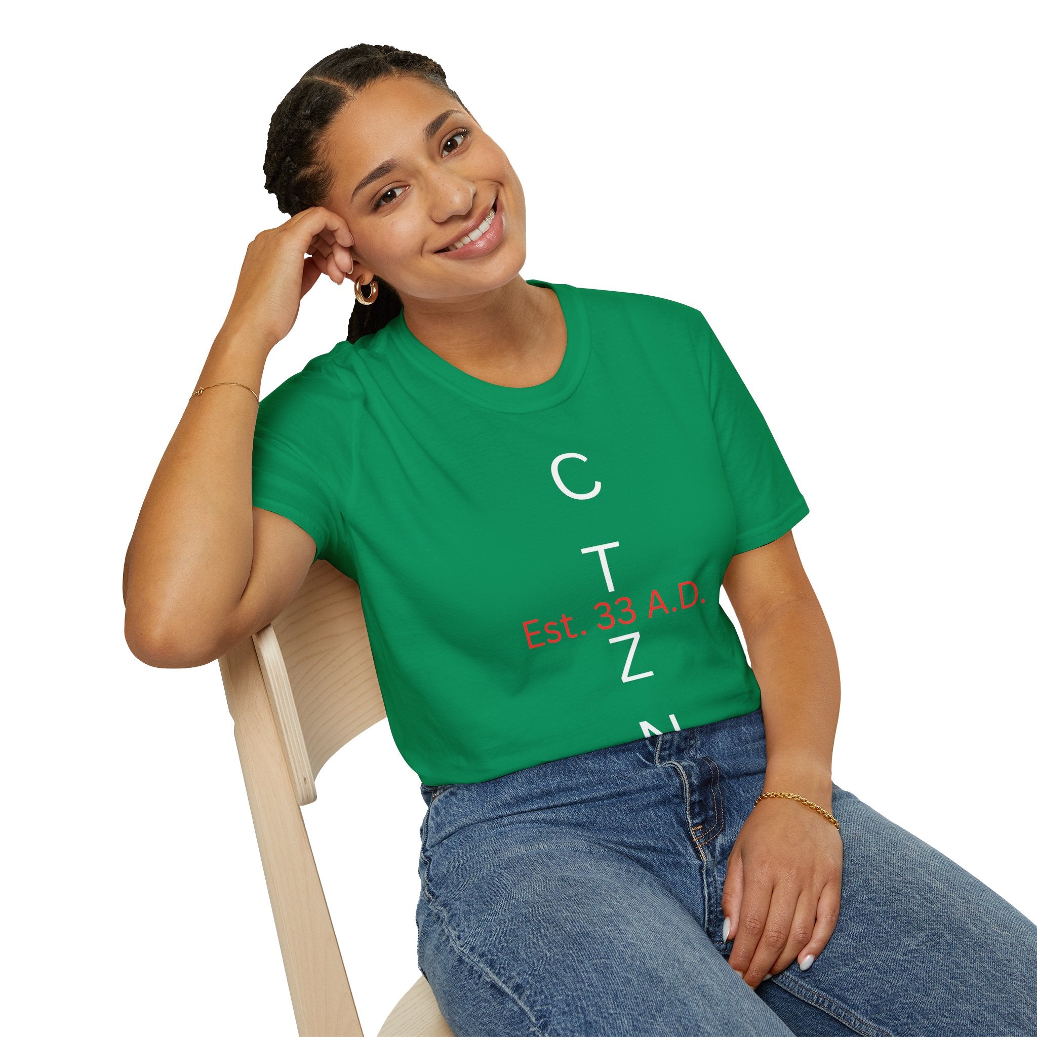 CTZN T-Shirt — CTZN Vertical Logo “Est. 33 A.D.” Graphic Tee