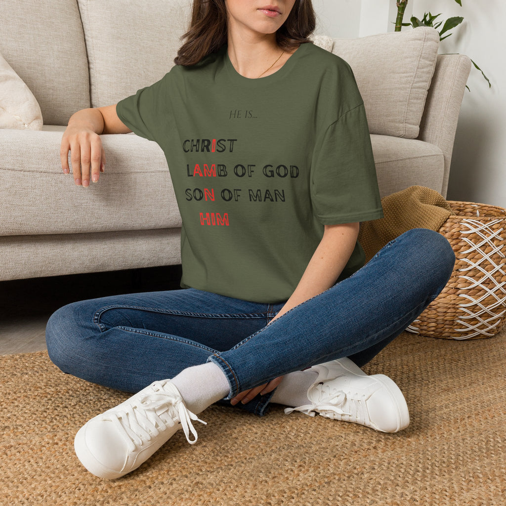 Christian Graphic T‑Shirt — Unisex "He Is... "