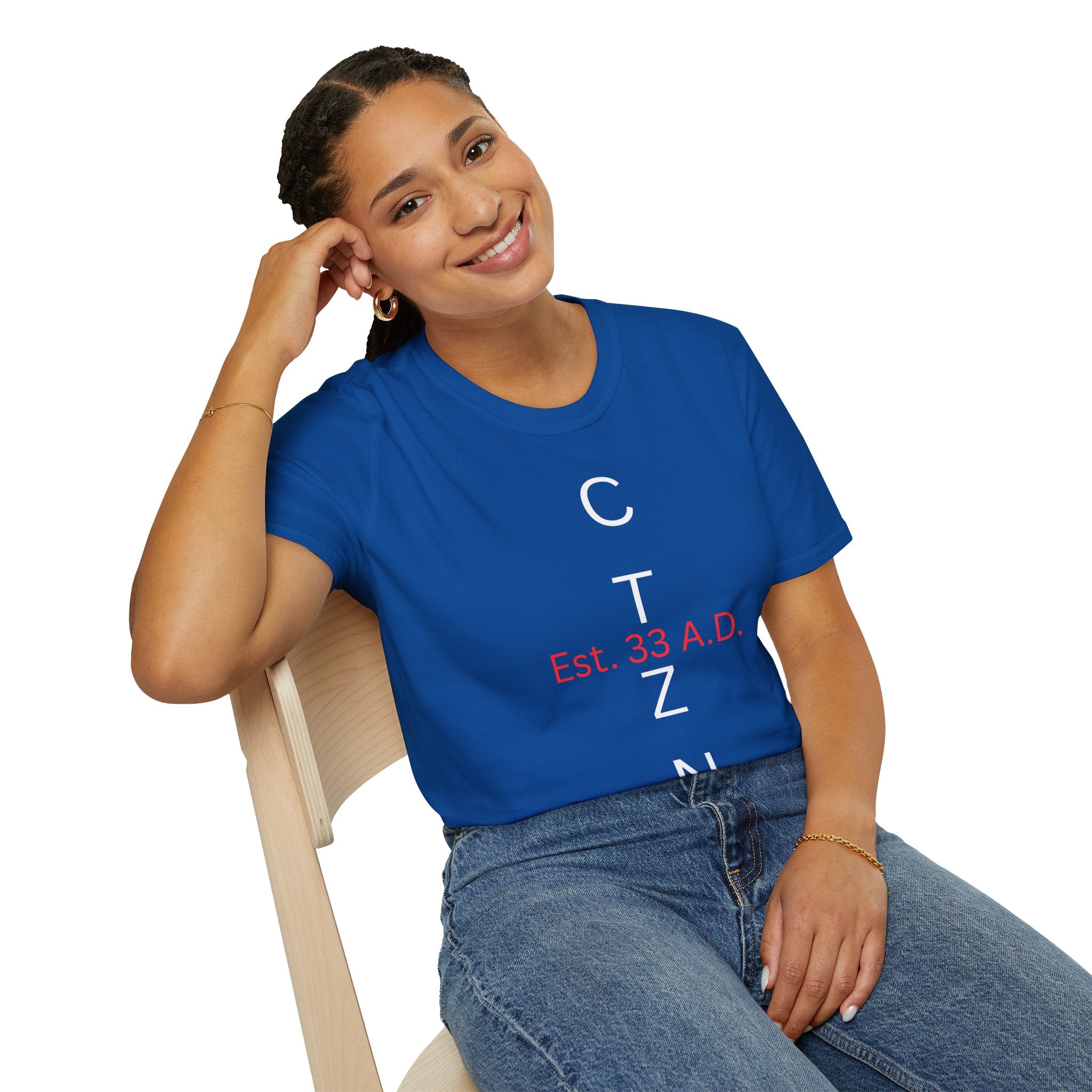 CTZN T-Shirt — CTZN Vertical Logo “Est. 33 A.D.” Graphic Tee
