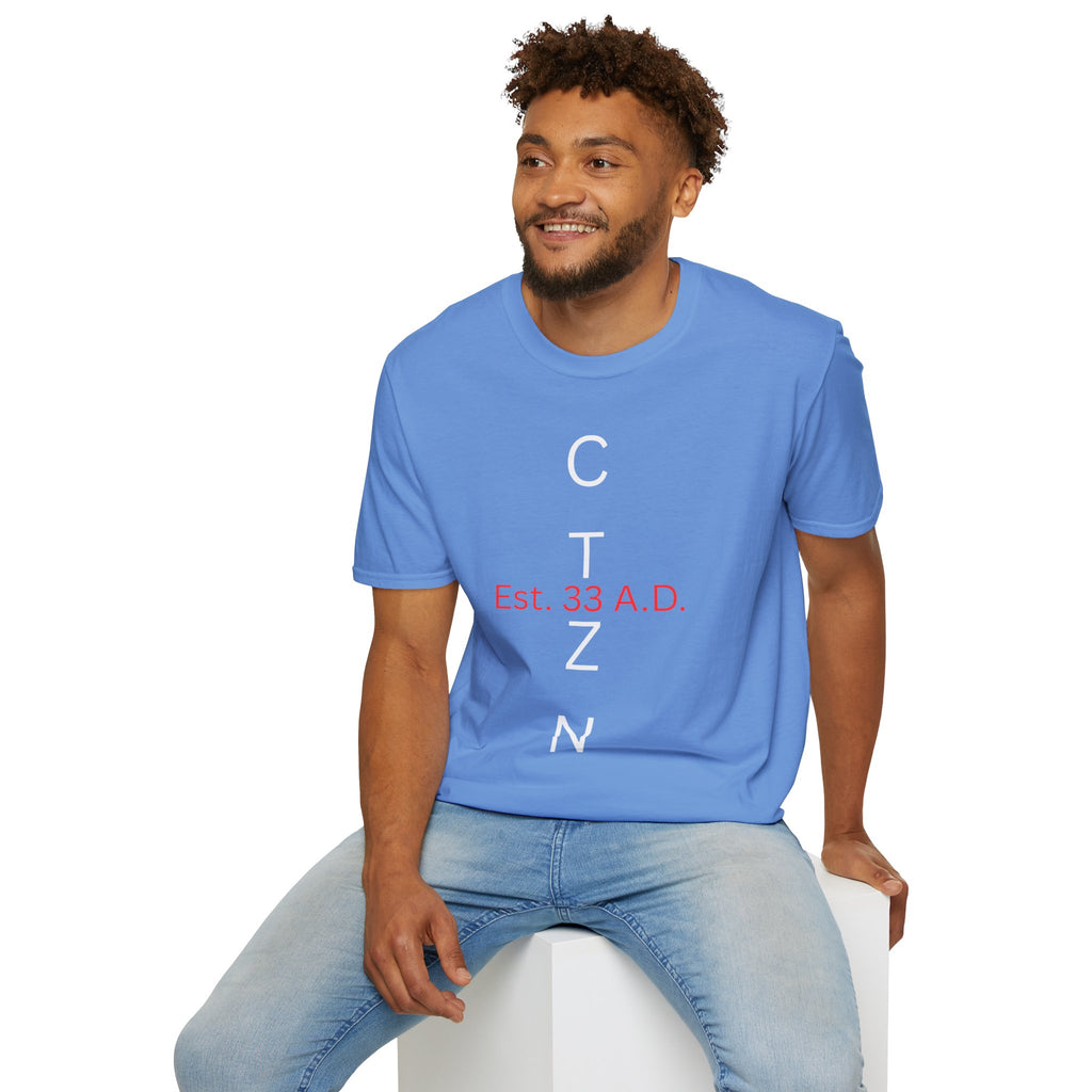 CTZN T-Shirt — CTZN Vertical Logo “Est. 33 A.D.” Graphic Tee