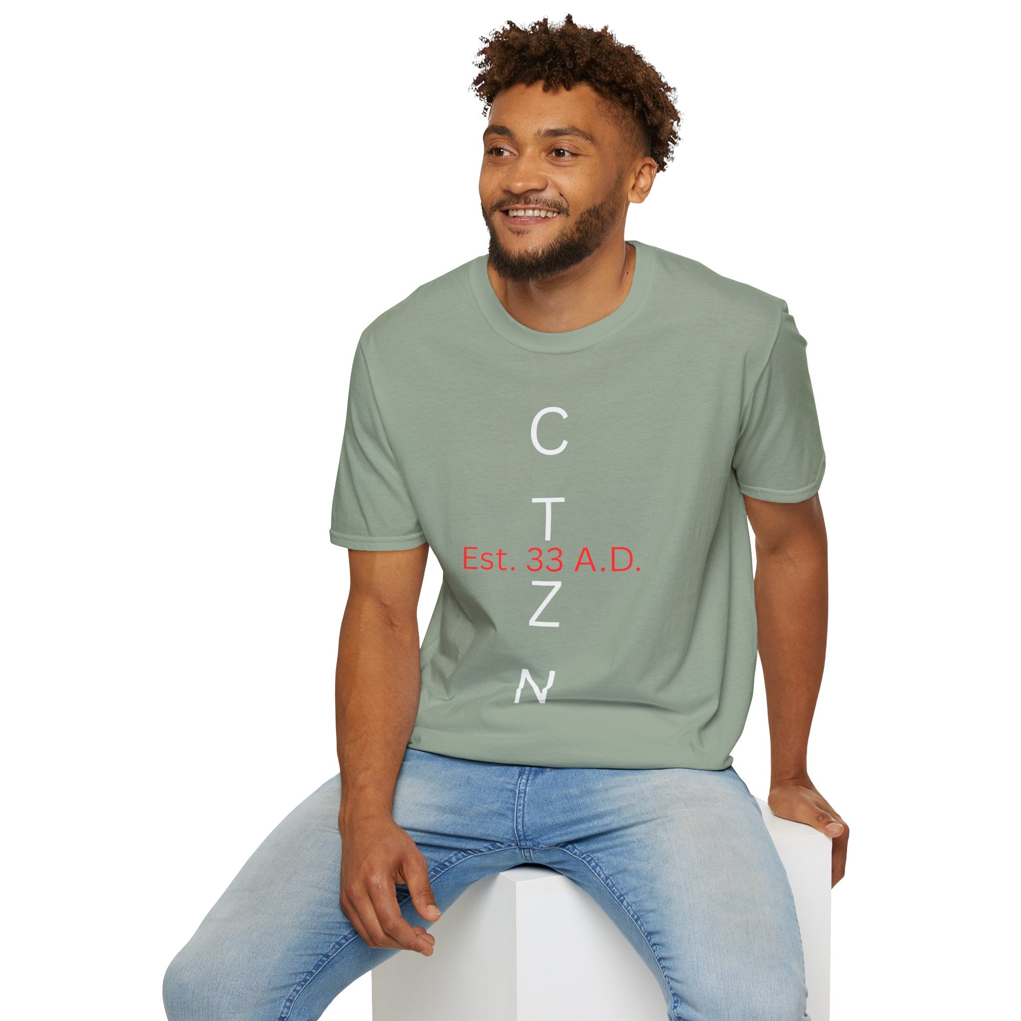 CTZN T-Shirt — CTZN Vertical Logo “Est. 33 A.D.” Graphic Tee