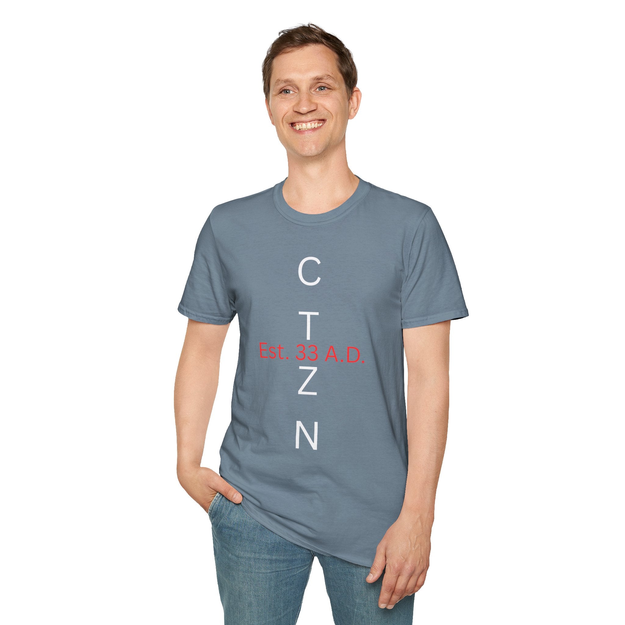 CTZN T-Shirt — CTZN Vertical Logo “Est. 33 A.D.” Graphic Tee
