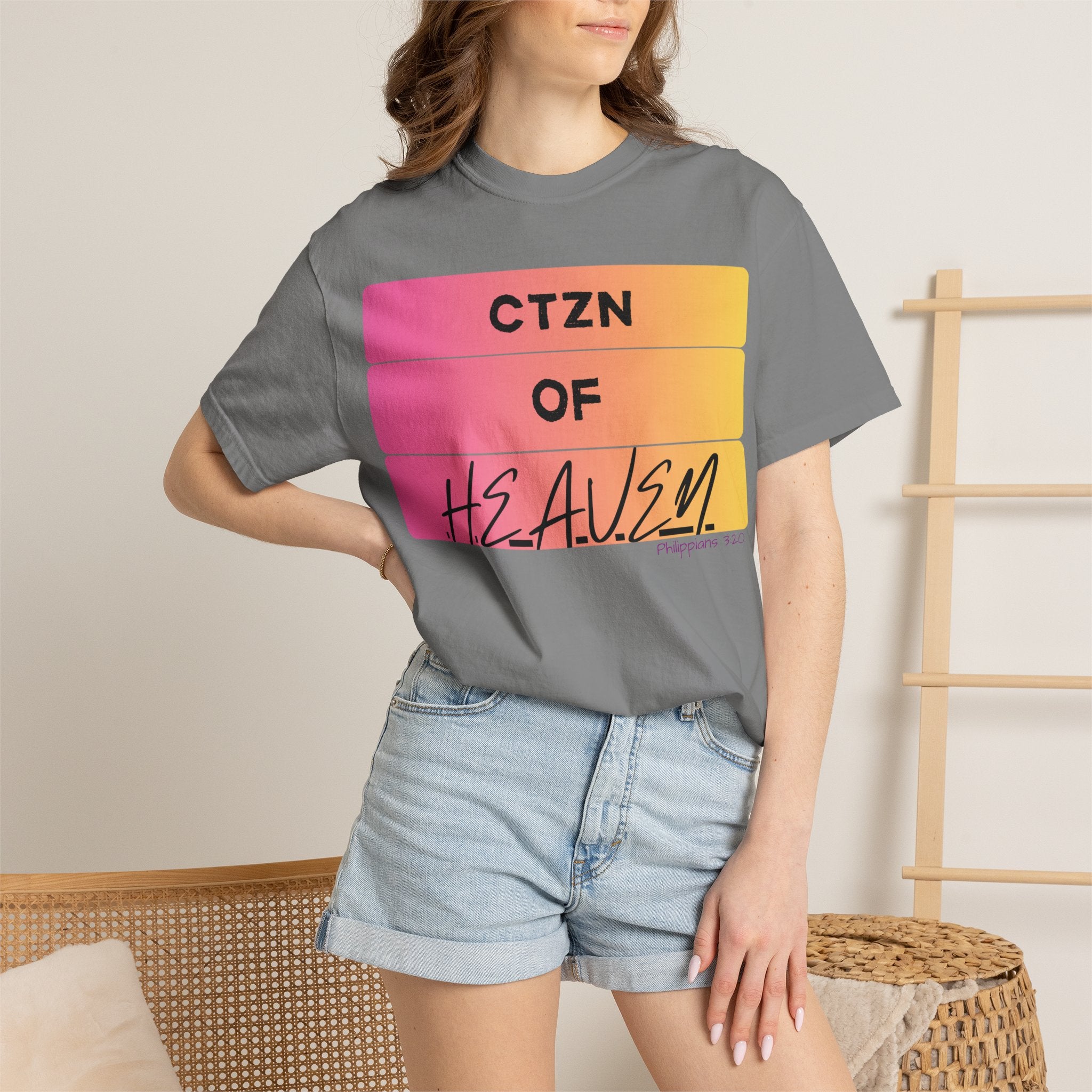 CTZN of Heaven Graphic T-Shirt — Sunset Gradient Faith Tee