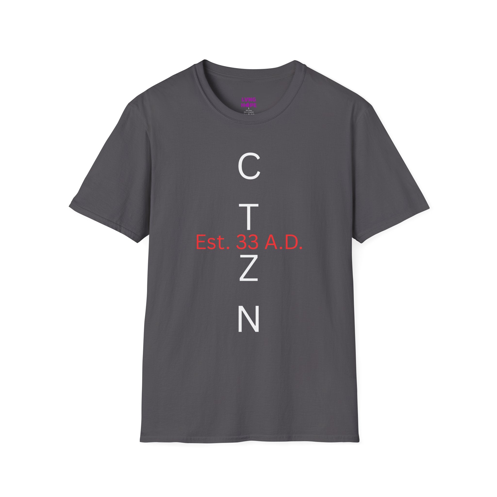 CTZN T-Shirt — CTZN Vertical Logo “Est. 33 A.D.” Graphic Tee
