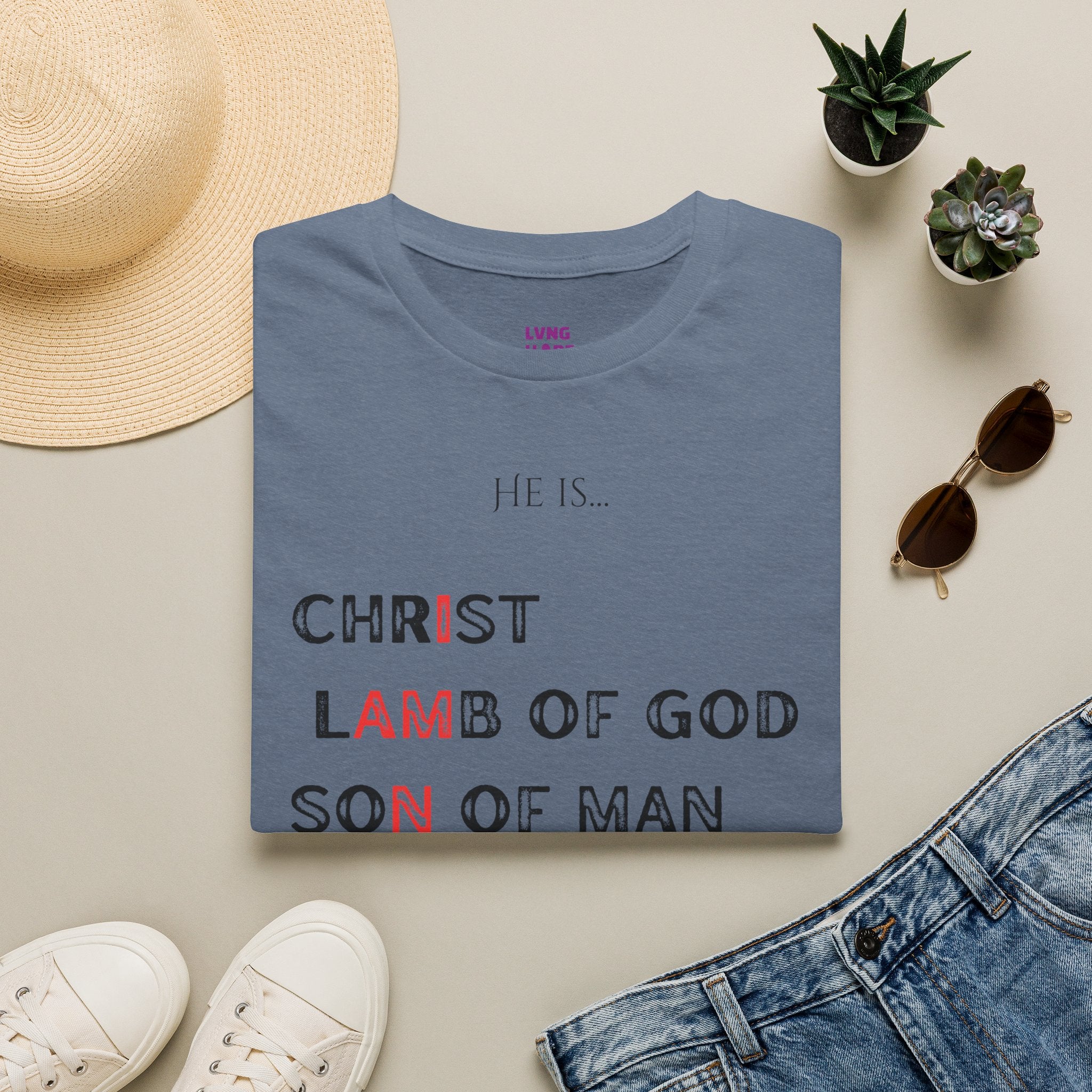Christian Graphic T‑Shirt — Unisex "He Is... "