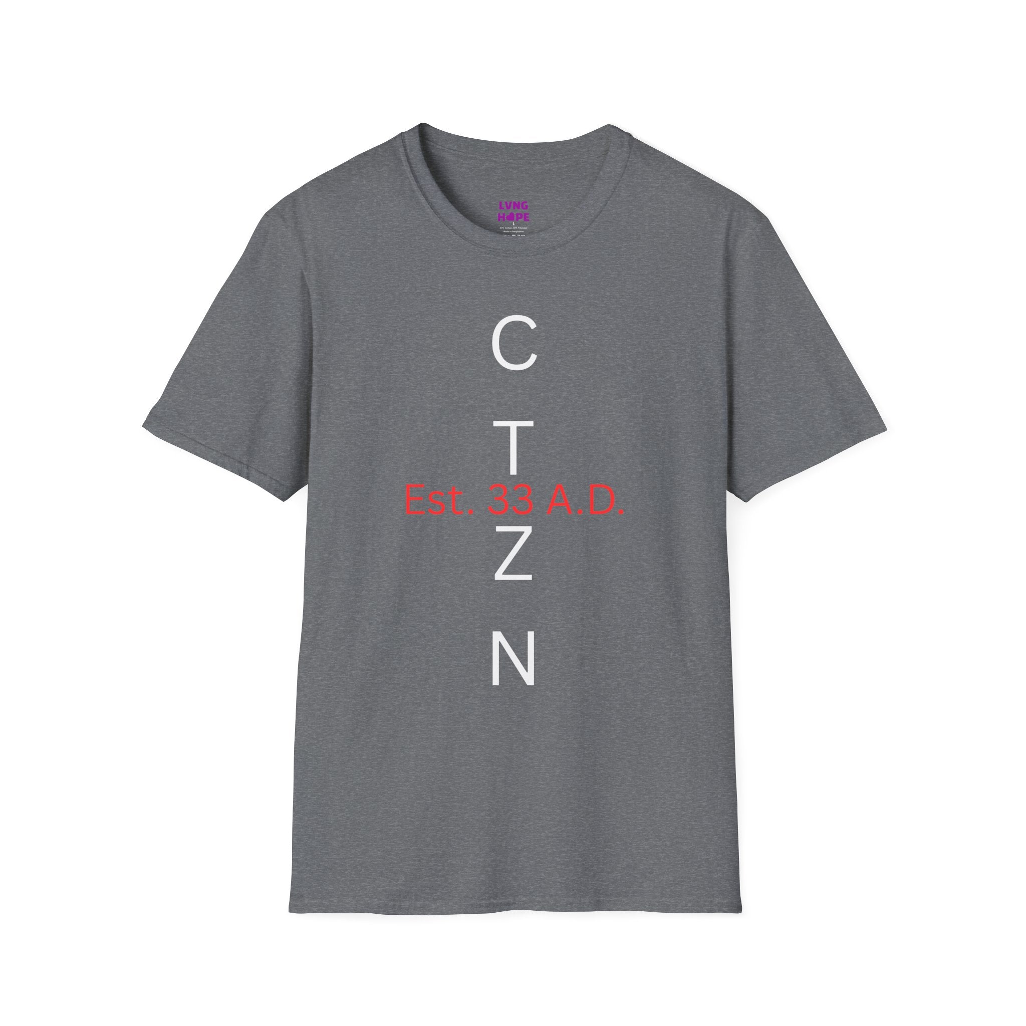 CTZN T-Shirt — CTZN Vertical Logo “Est. 33 A.D.” Graphic Tee
