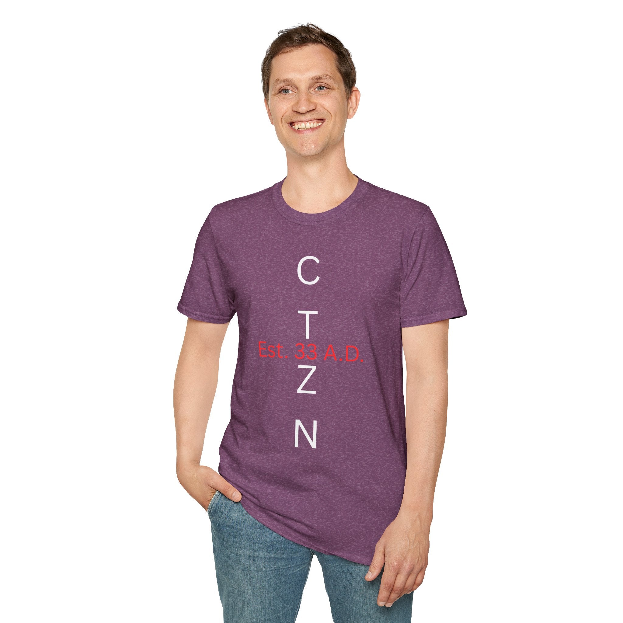 CTZN T-Shirt — CTZN Vertical Logo “Est. 33 A.D.” Graphic Tee